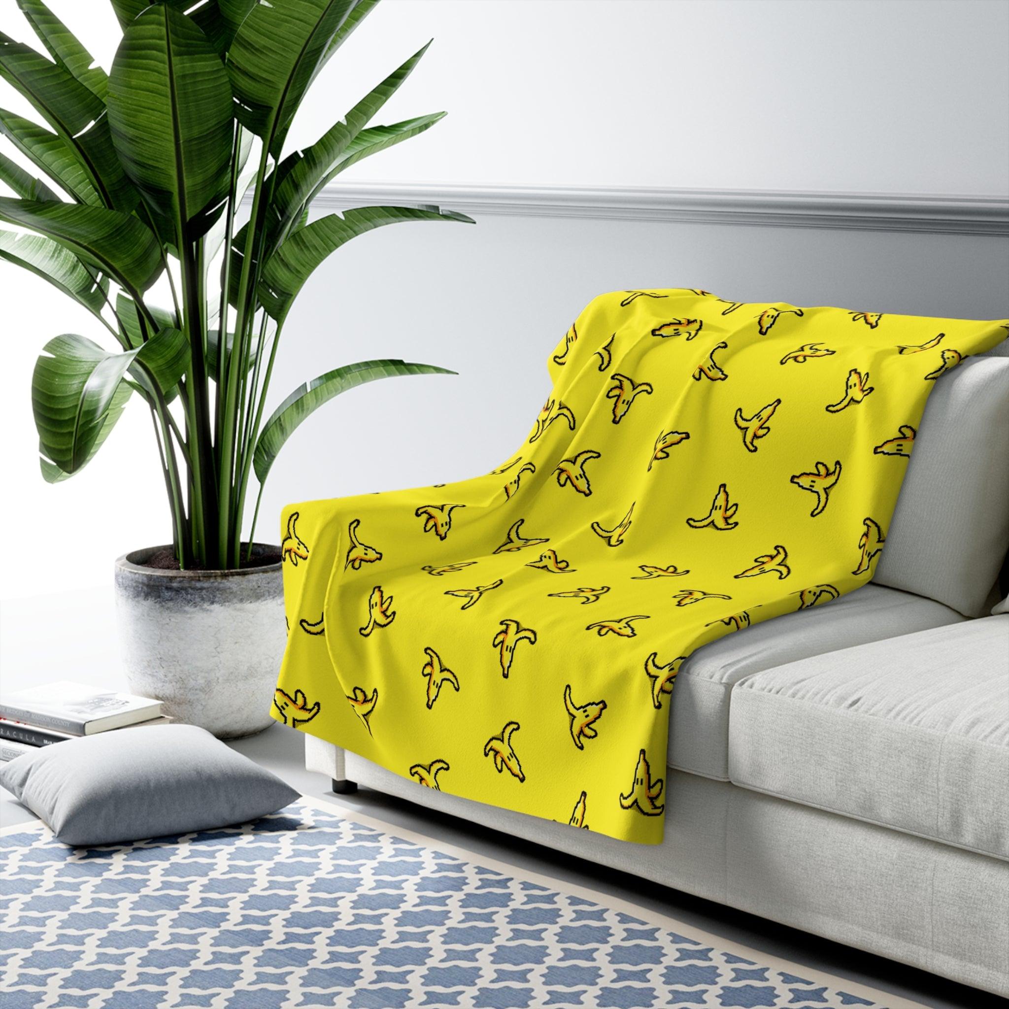 Sherpa Fleece Blanket - Famous Banana