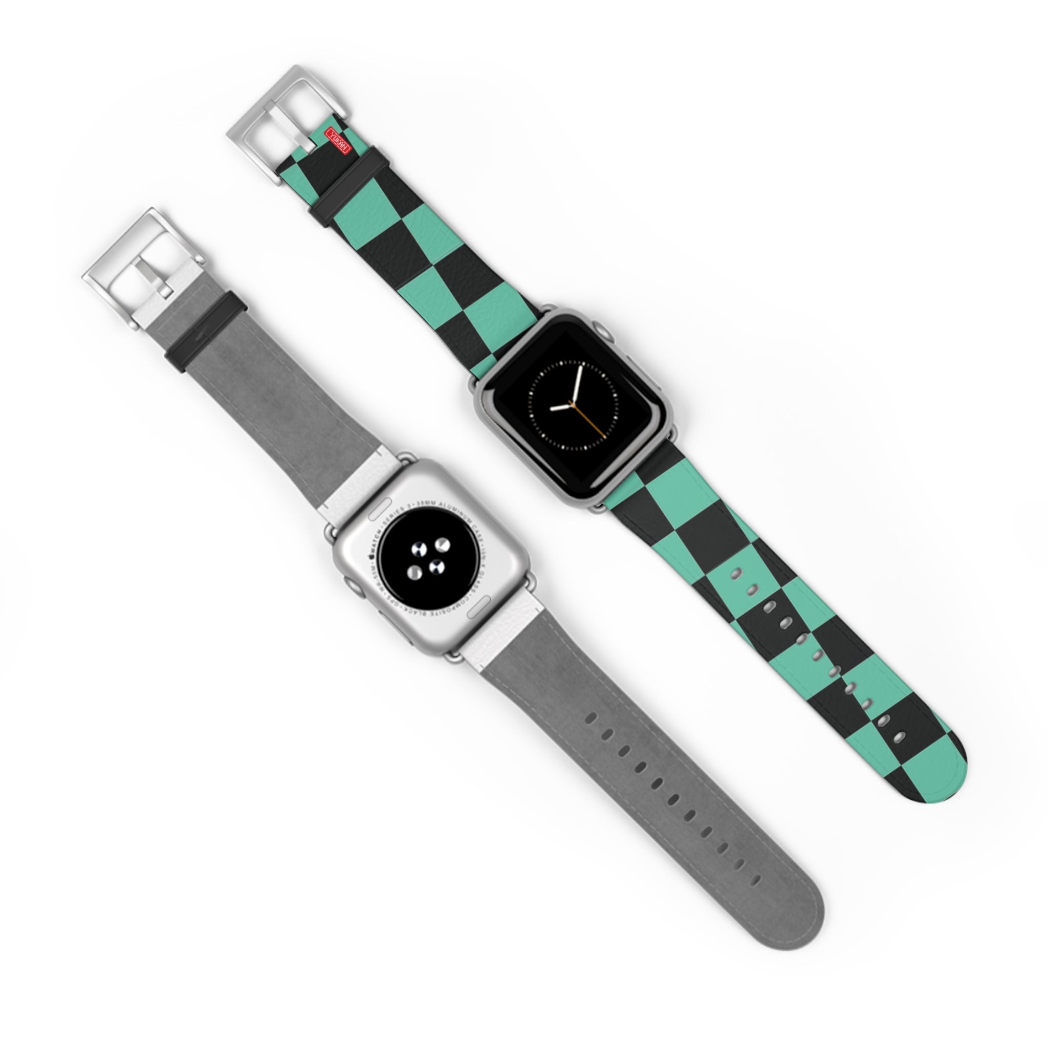 Lether Apple Watch Band - Kamado Tanjiro Pattern - Yukan Iconic