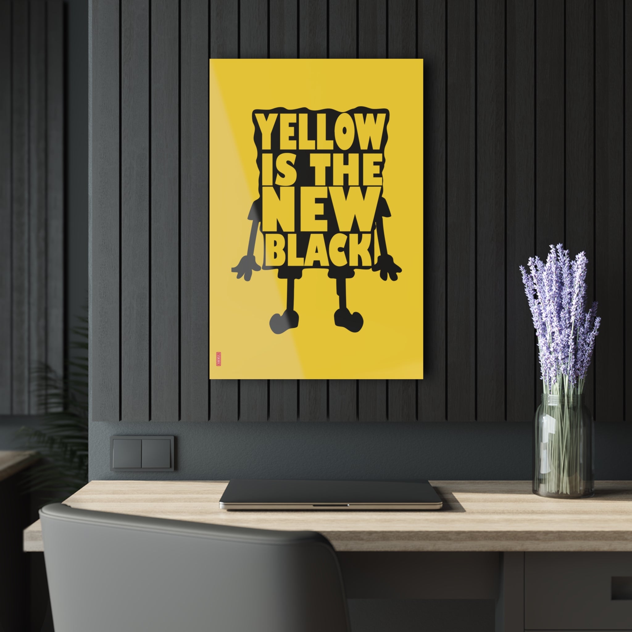 Acrylic Artwork - Yelow is the new black