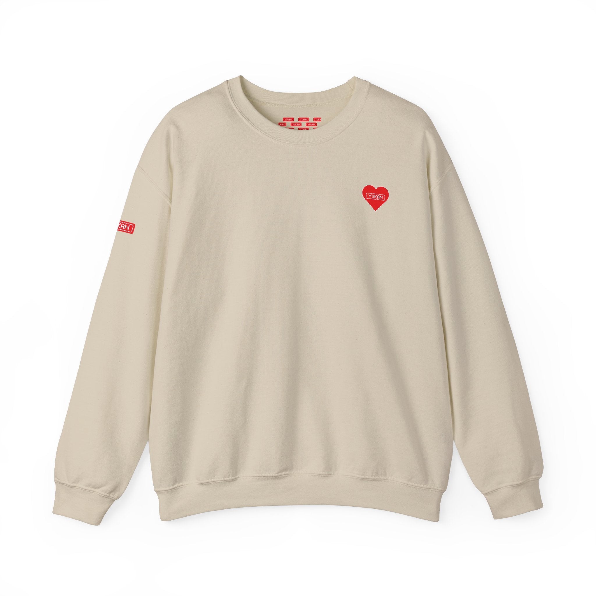 Heavy Crewneck Sweatshirt - YUKAN HEARTBEAT