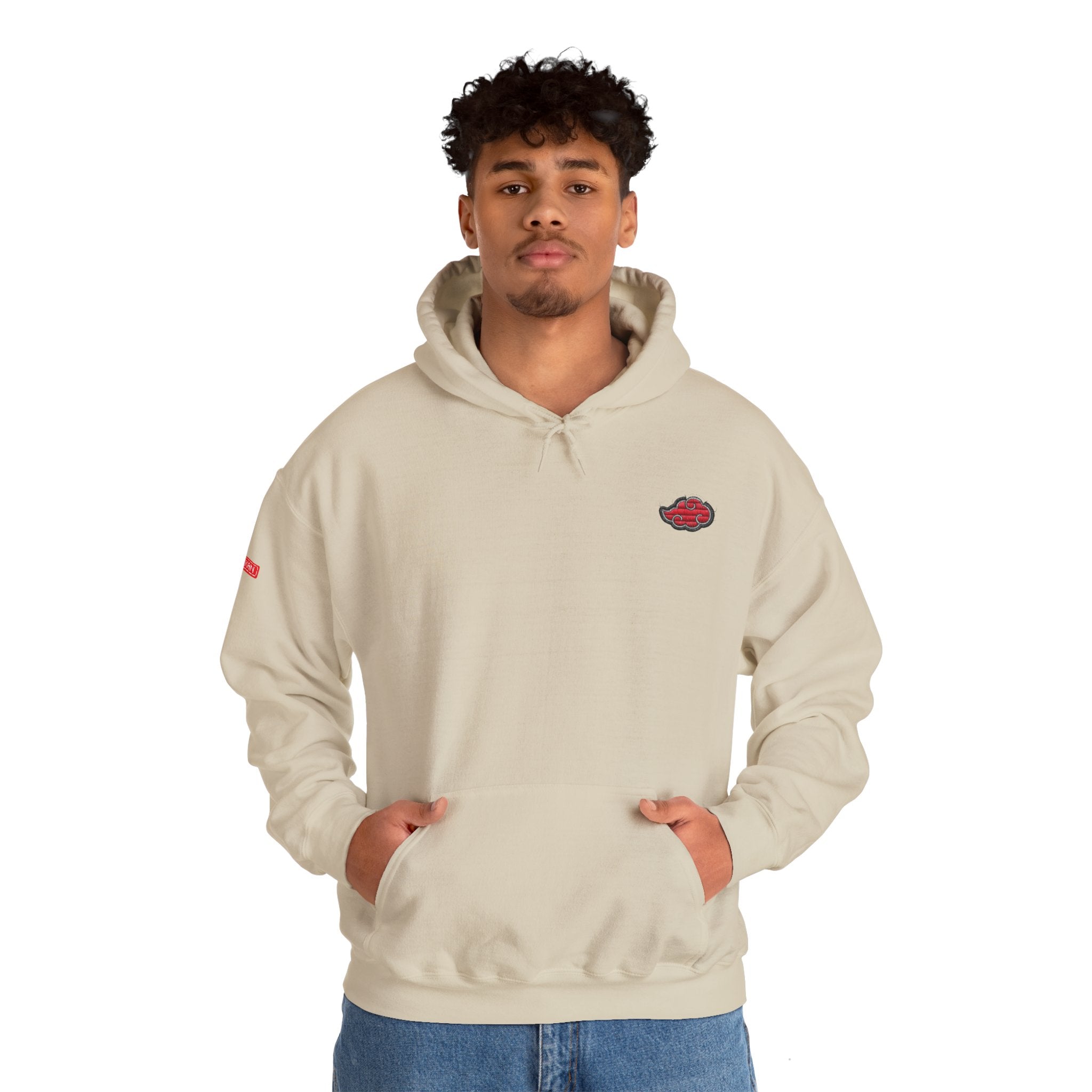 Hoodie - Embroided Akatsuki Cloud