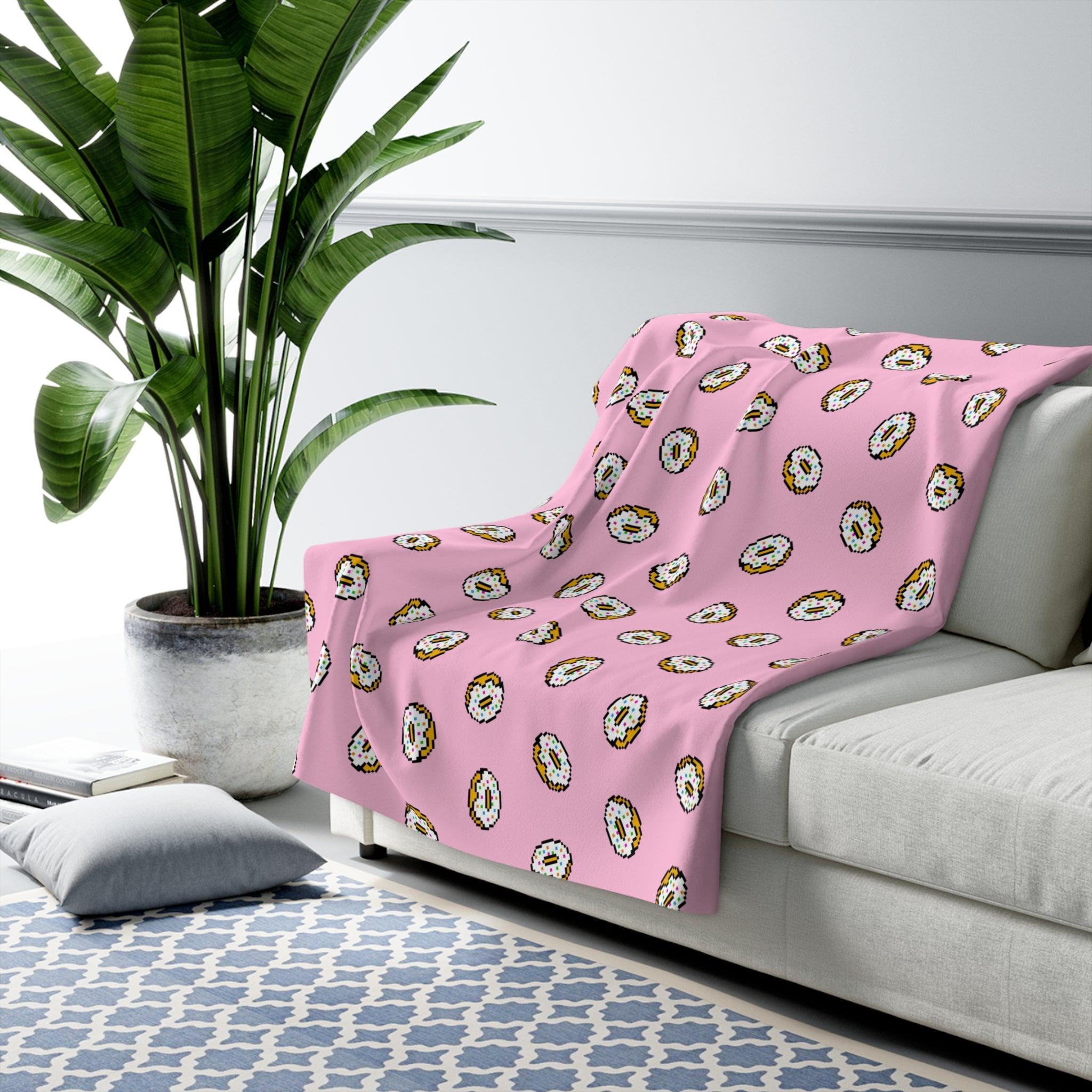 Sherpa Fleece Blanket - Hum.. Donuts ! - Yukan Iconic