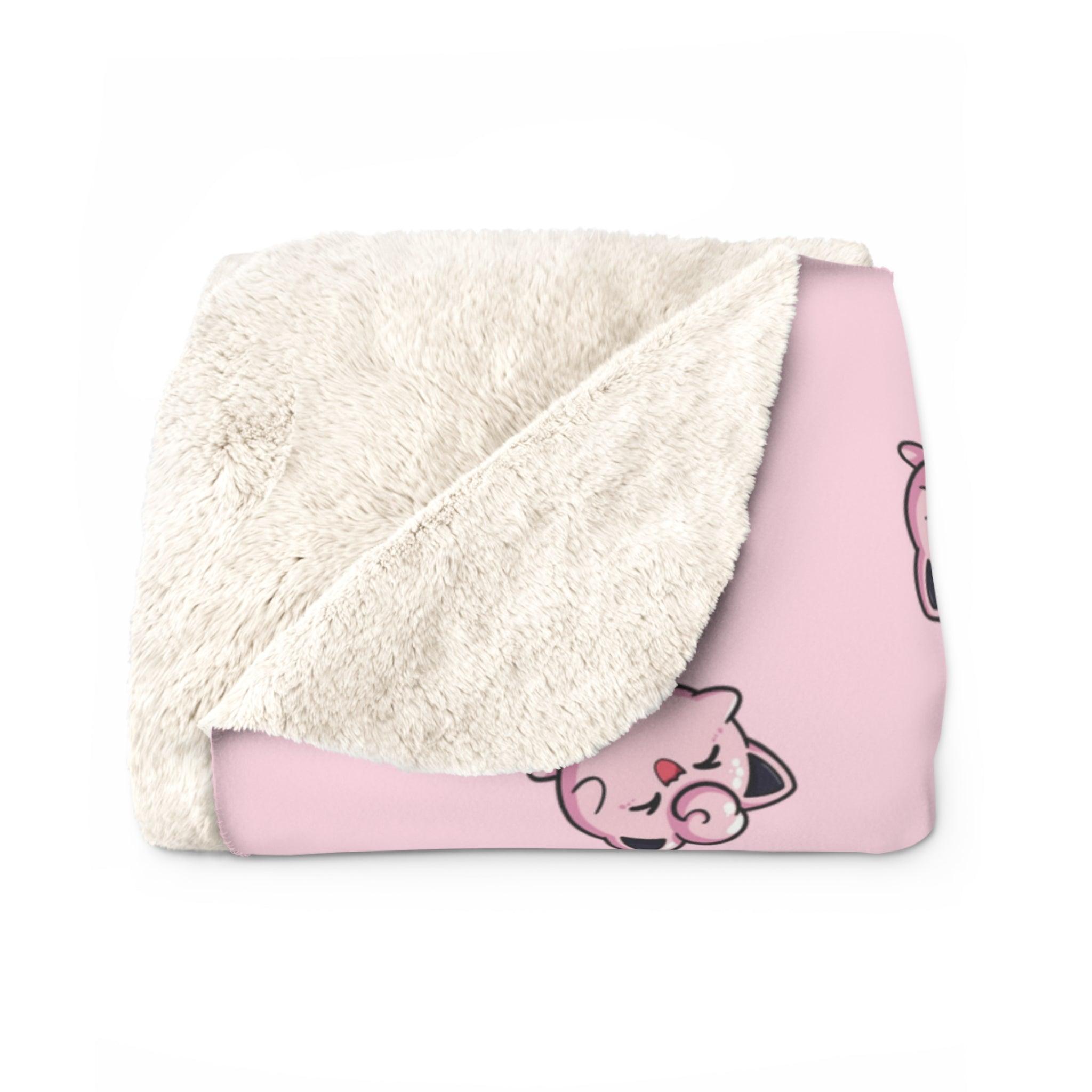 Sherpa Fleece Blanket - Pinky Little Face