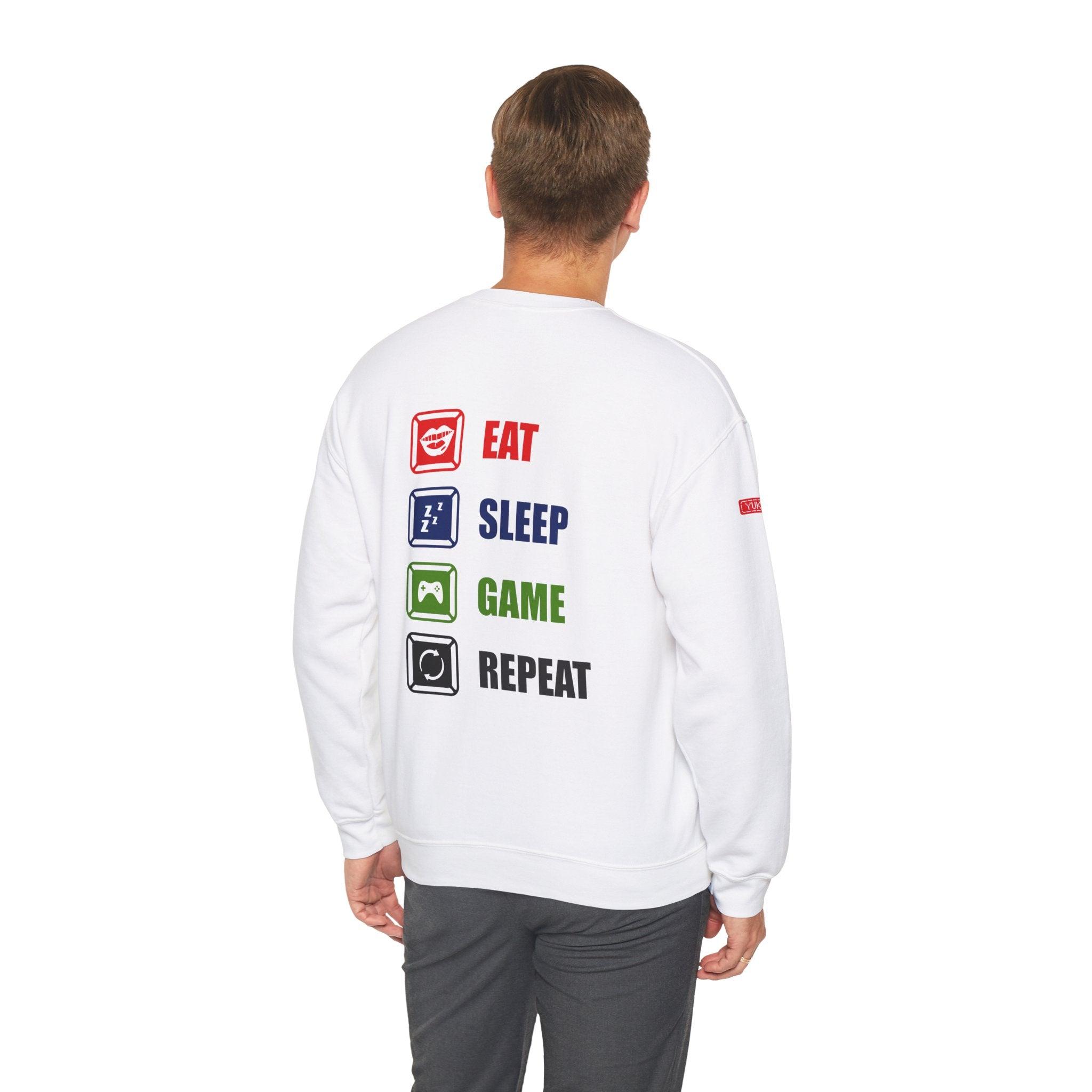 Sweatshirt | Gaming - Eat. Sleep. Game. Repeat. - Yukan Iconic