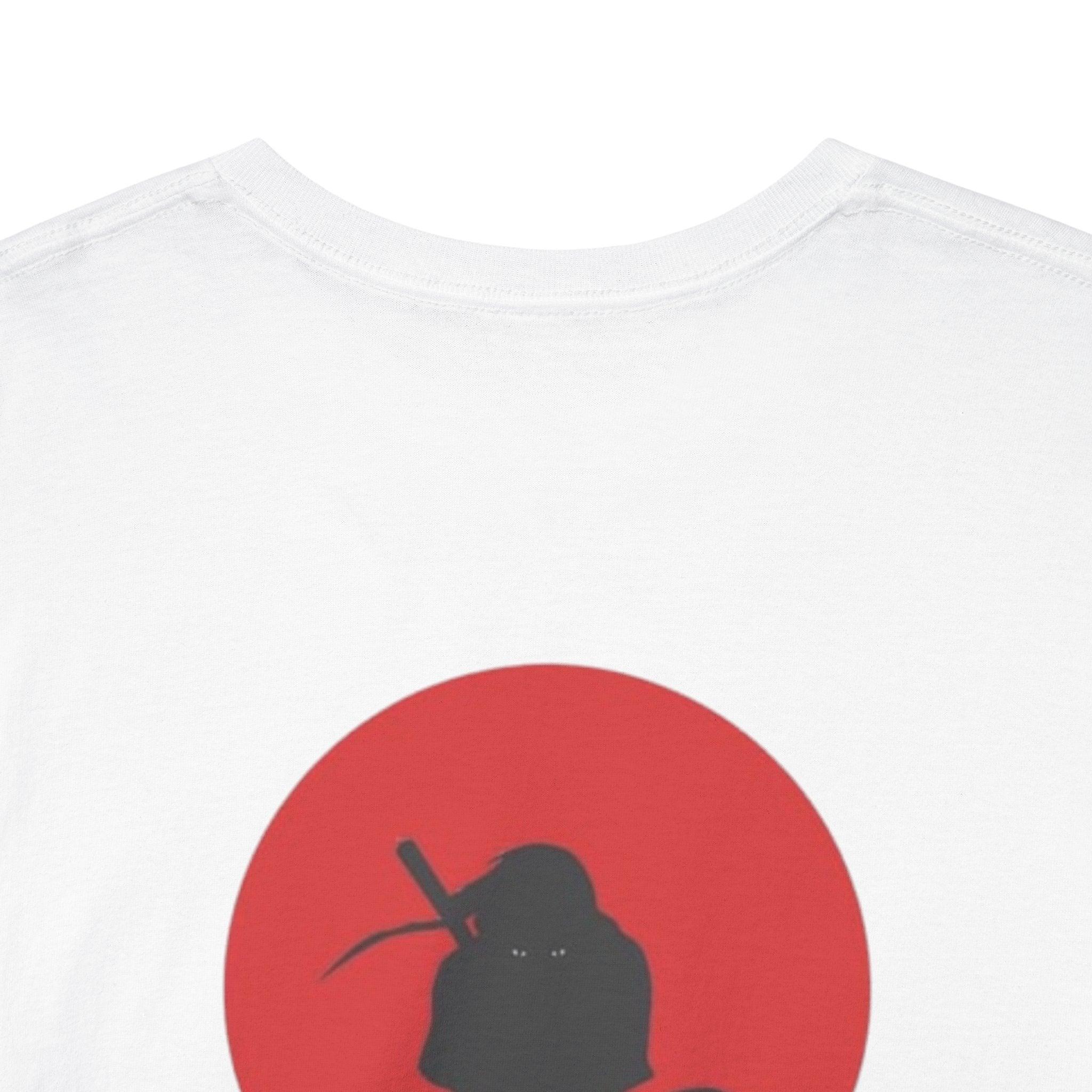 Unisex Heavy Cotton Tee - Itachi's Red Moon (Design On Back) - Yukan Iconic