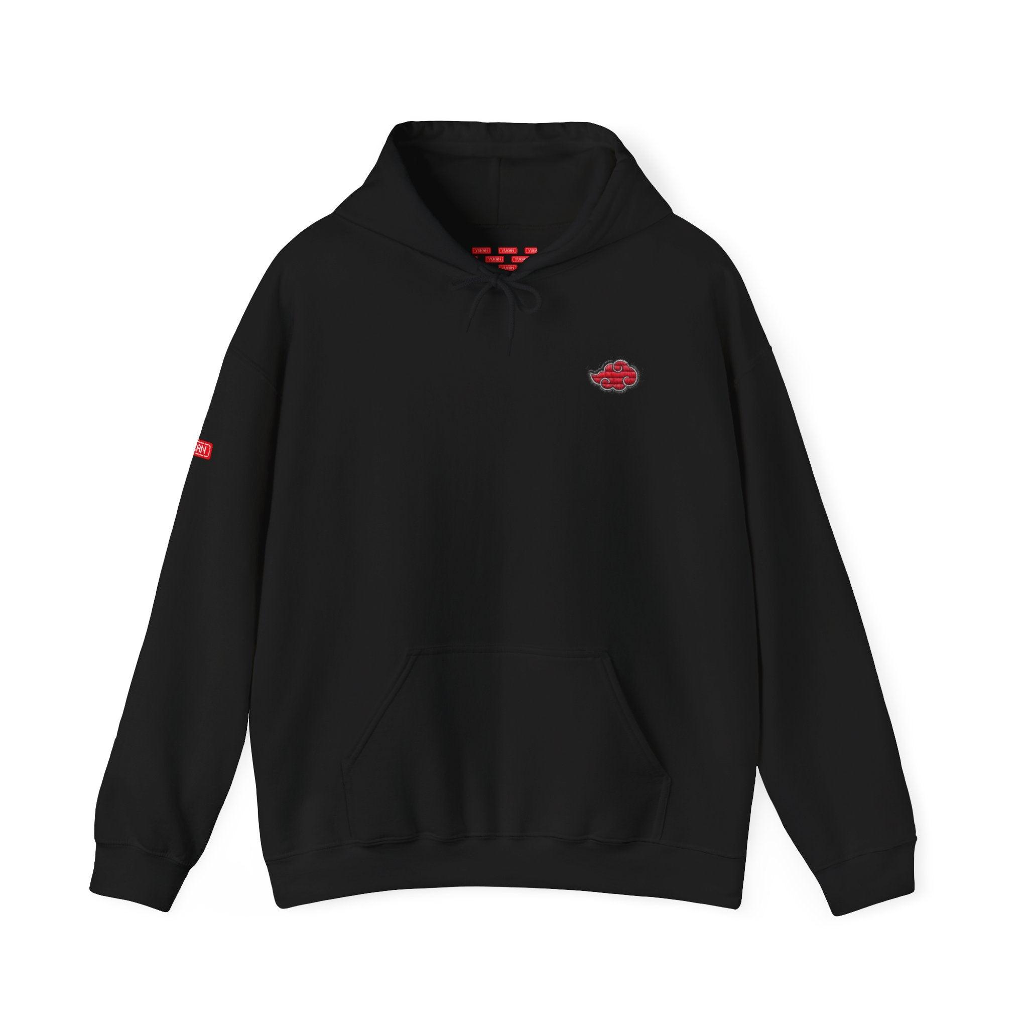 Hoodie | Naruto - Embroided Effect Akatsuki Cloud | Anime Streetwear - Yukan Iconic