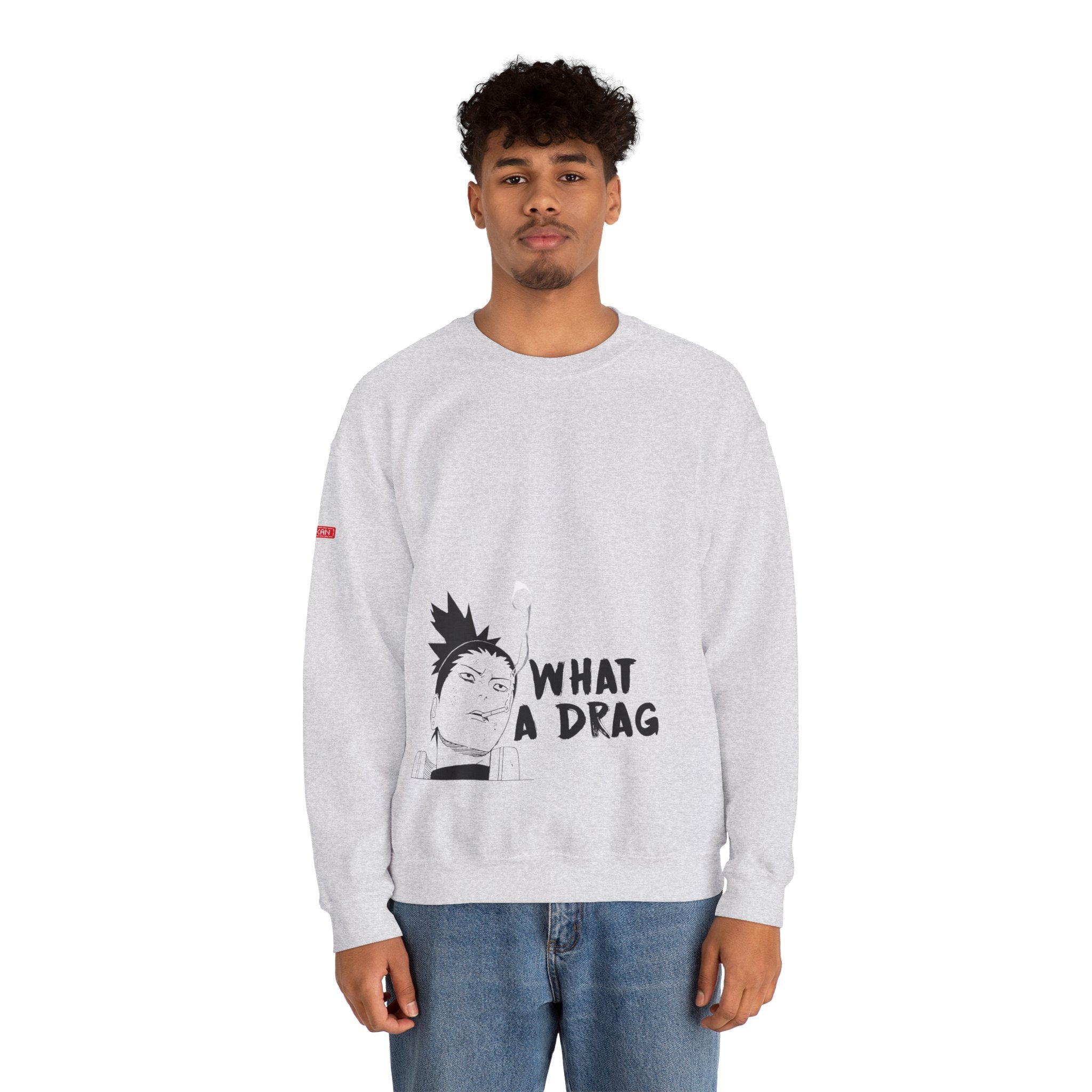 Heavy Crewneck Sweatshirt - Shikamaru "Mendokusai"