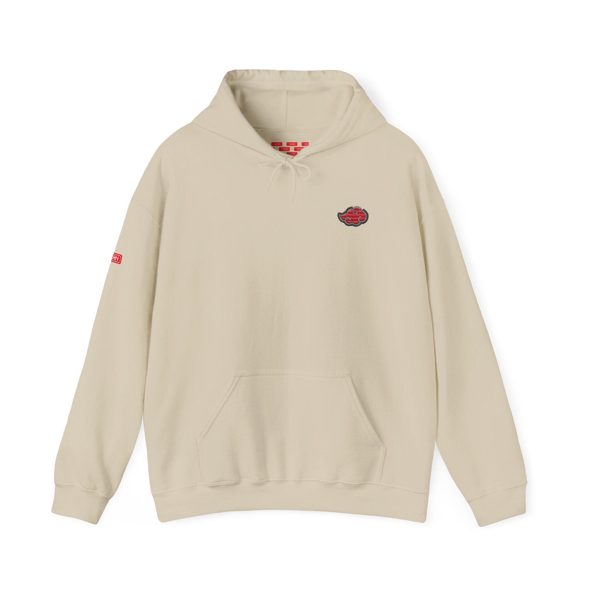 Hoodie | Naruto - Embroided Effect Akatsuki Cloud | Anime Streetwear - Yukan Iconic