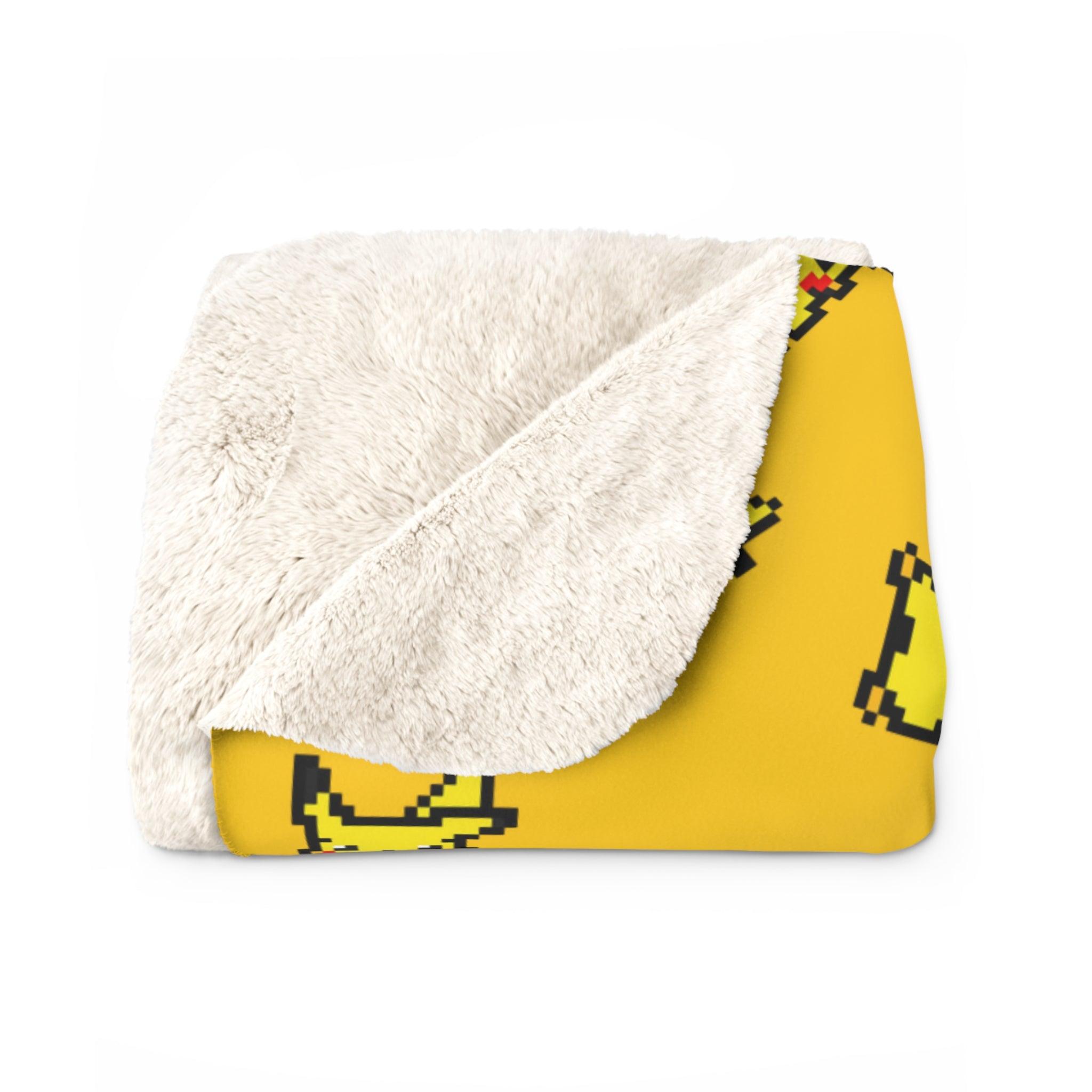 Sherpa Fleece Blanket - Electric Mouss - Yukan Iconic