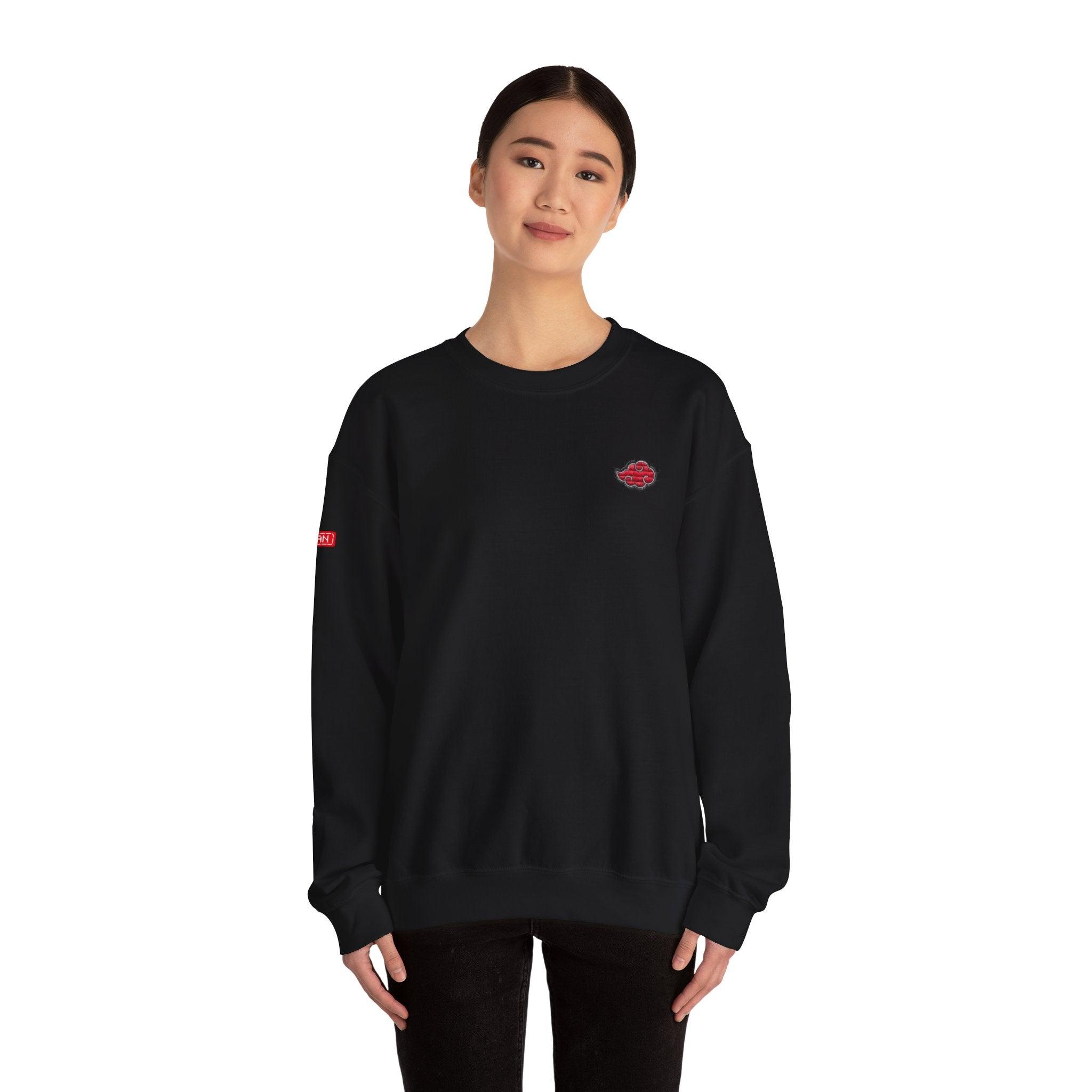 Sweatshirt | Naruto - Embroided Effect Akatsuki Cloud | Anime Streetwear - Yukan Iconic