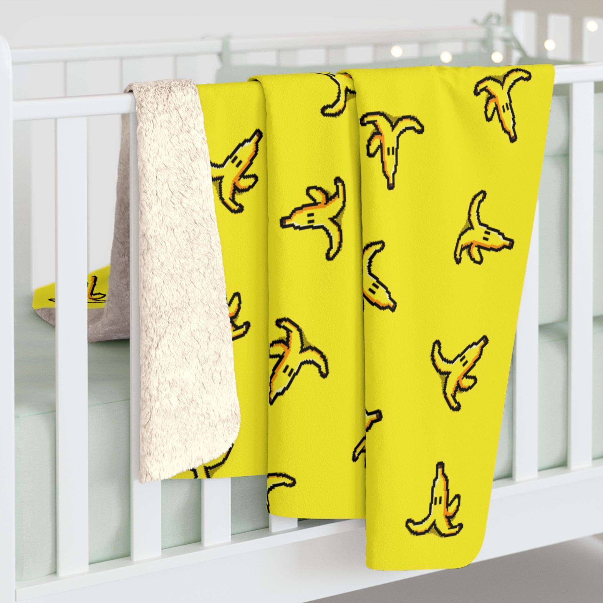 Sherpa Fleece Blanket - Famous Banana