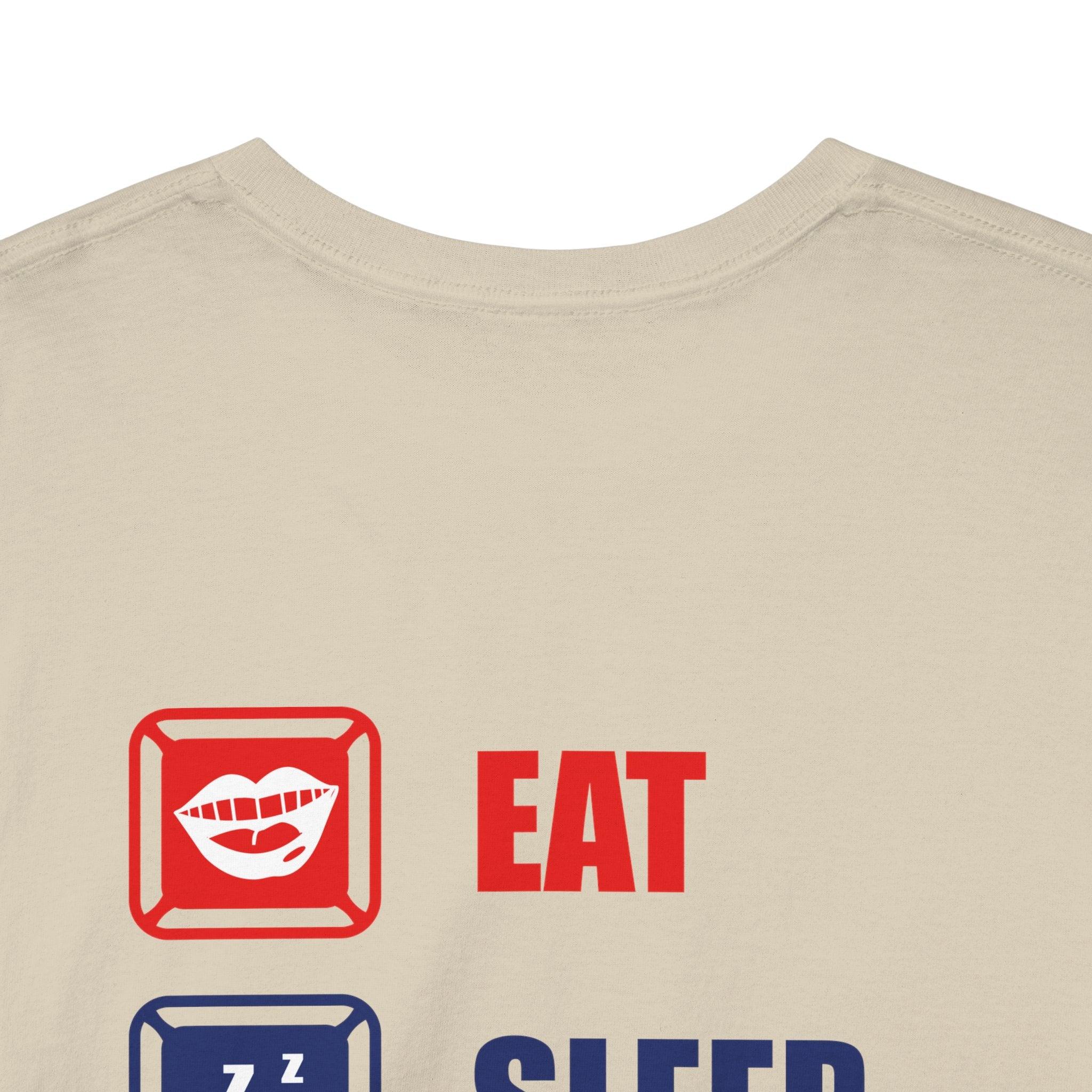 Unisex Heavy Cotton Tee - Eat Sleep Game Repeat - Yukan Iconic