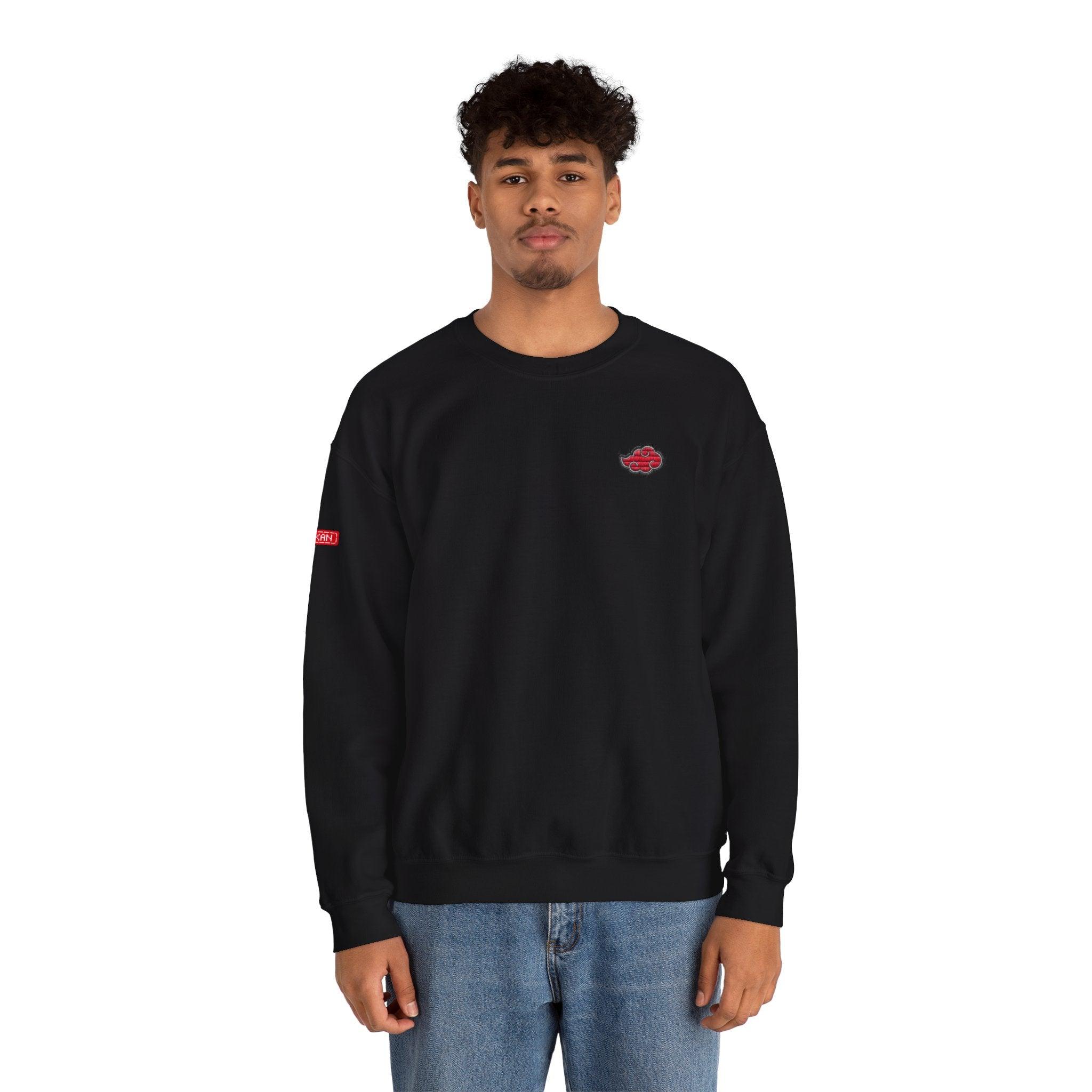 Sweatshirt | Naruto - Embroided Effect Akatsuki Cloud | Anime Streetwear - Yukan Iconic