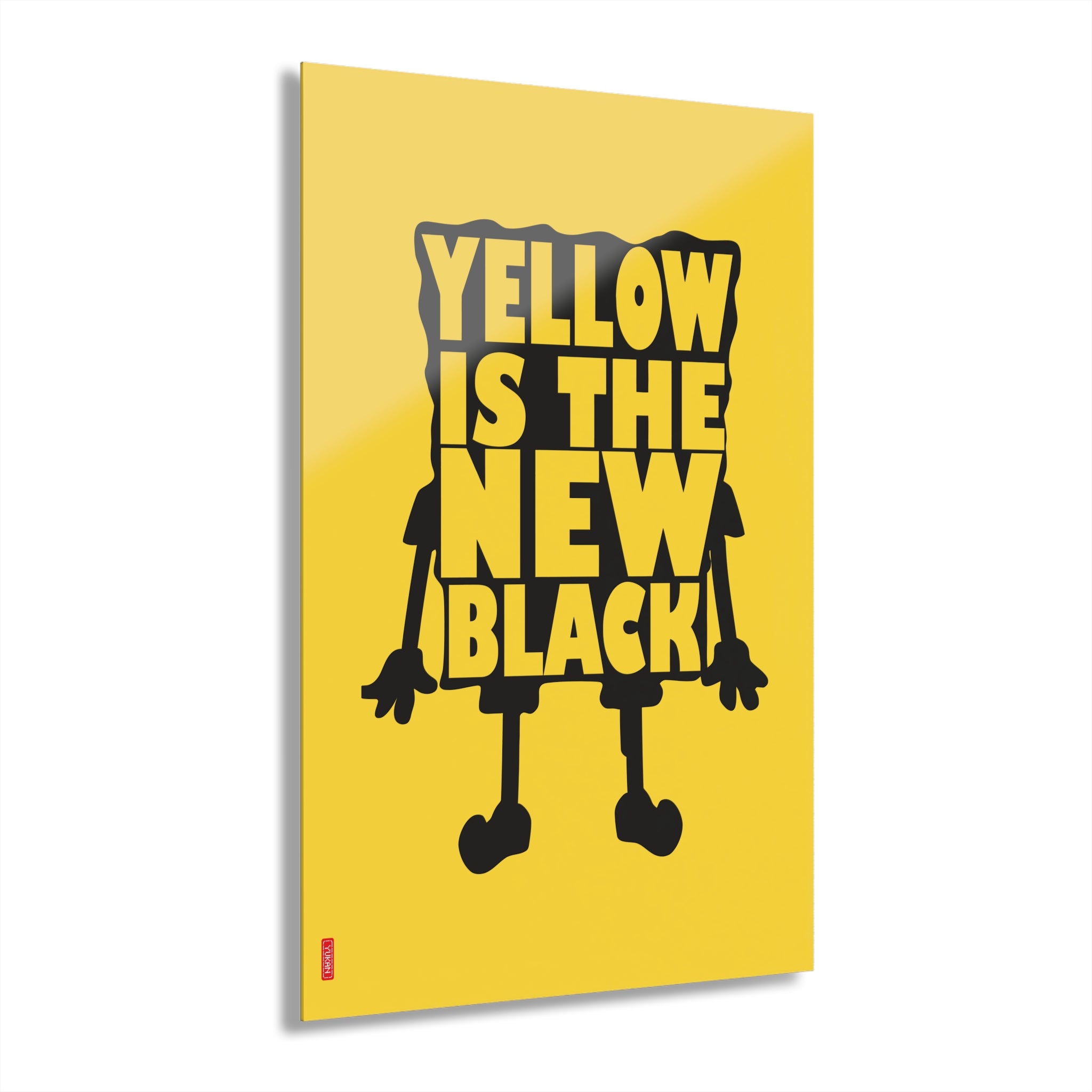 Acrylic Artwork - Yelow is the new black - Yukan Iconic