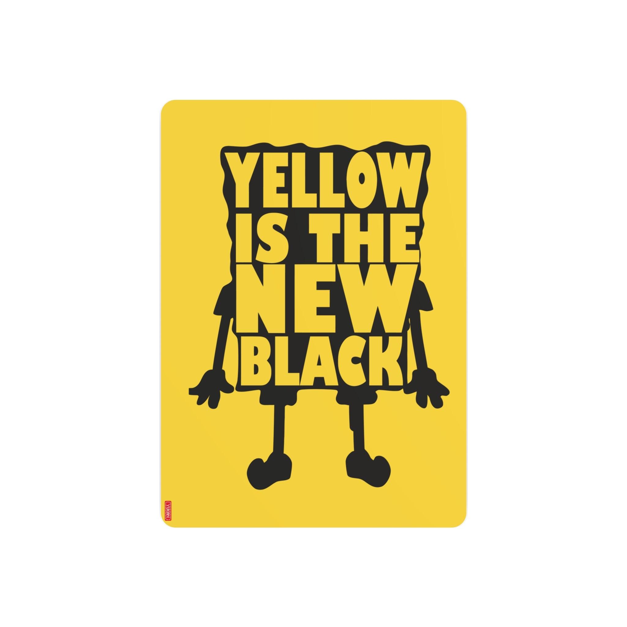 Aluminium Artwork - Yellow is the new black - Yukan Iconic