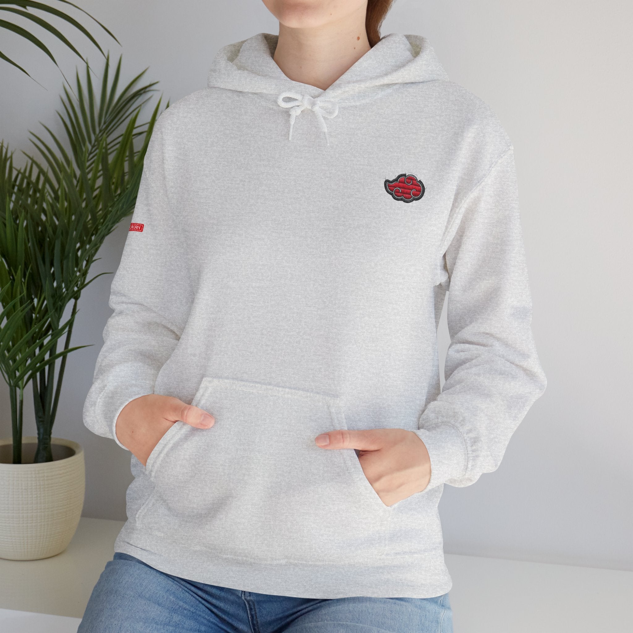 Hoodie - Embroided Akatsuki Cloud