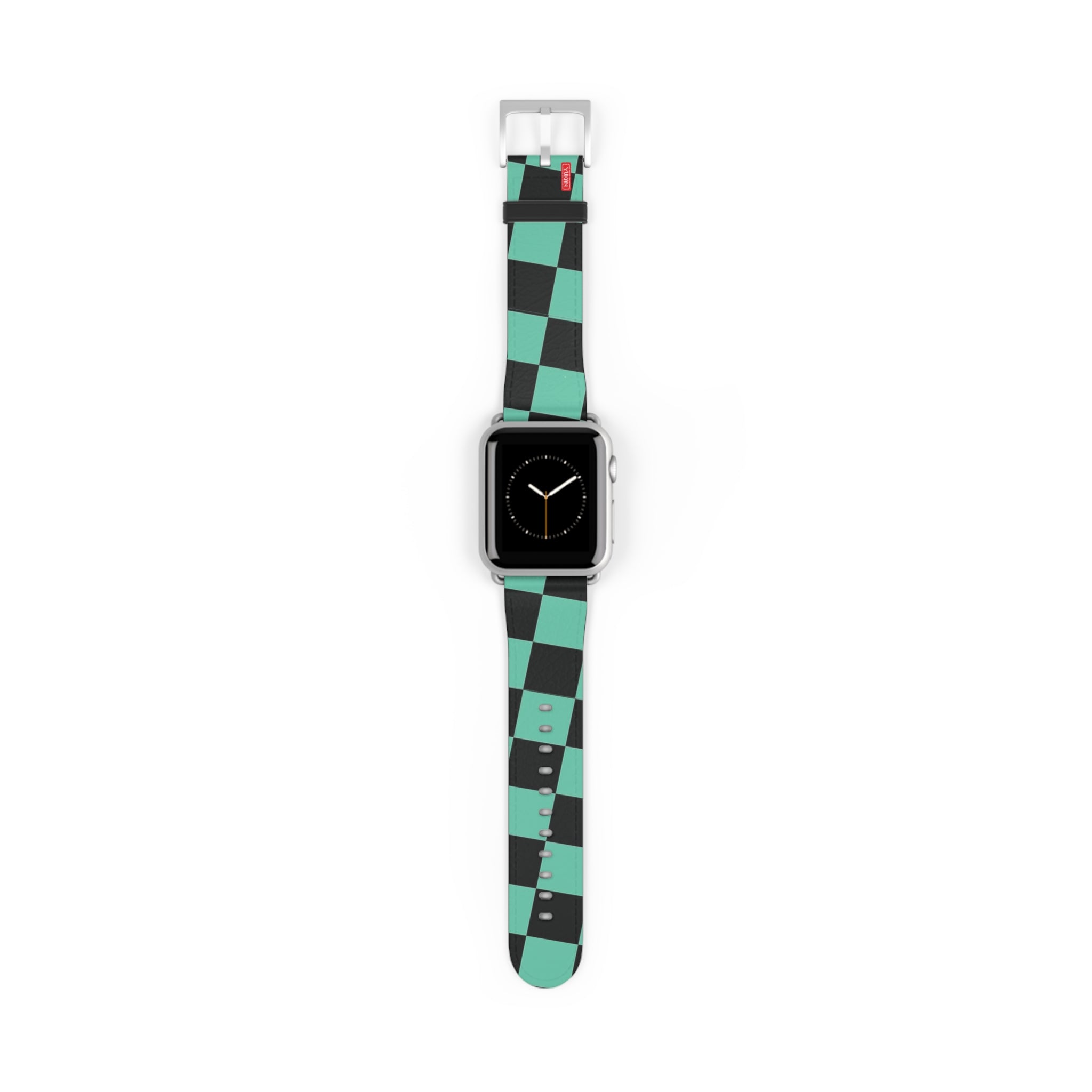 Lether Apple Watch Band - Kamado Tanjiro Pattern - Yukan Iconic