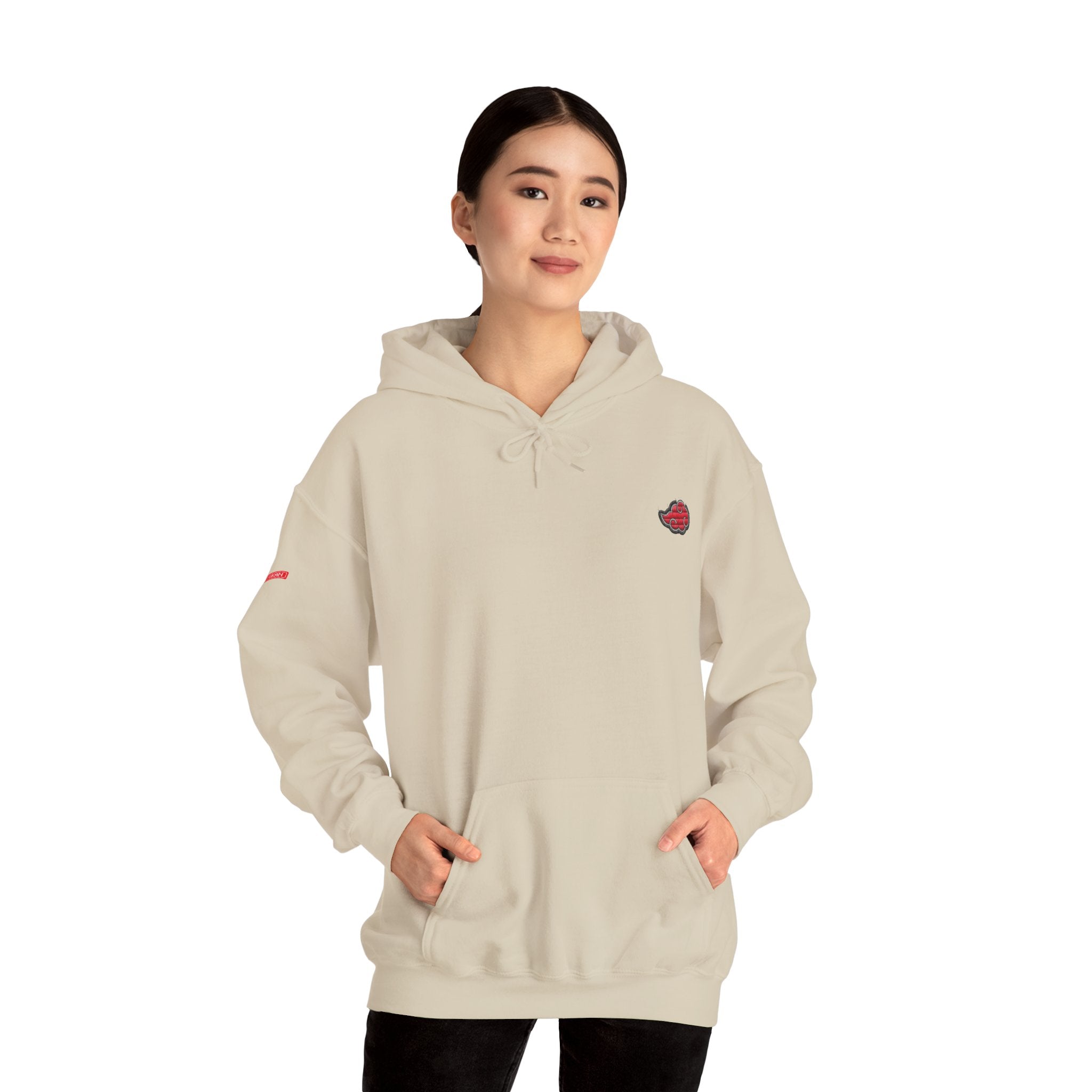 Hoodie - Embroided Akatsuki Cloud