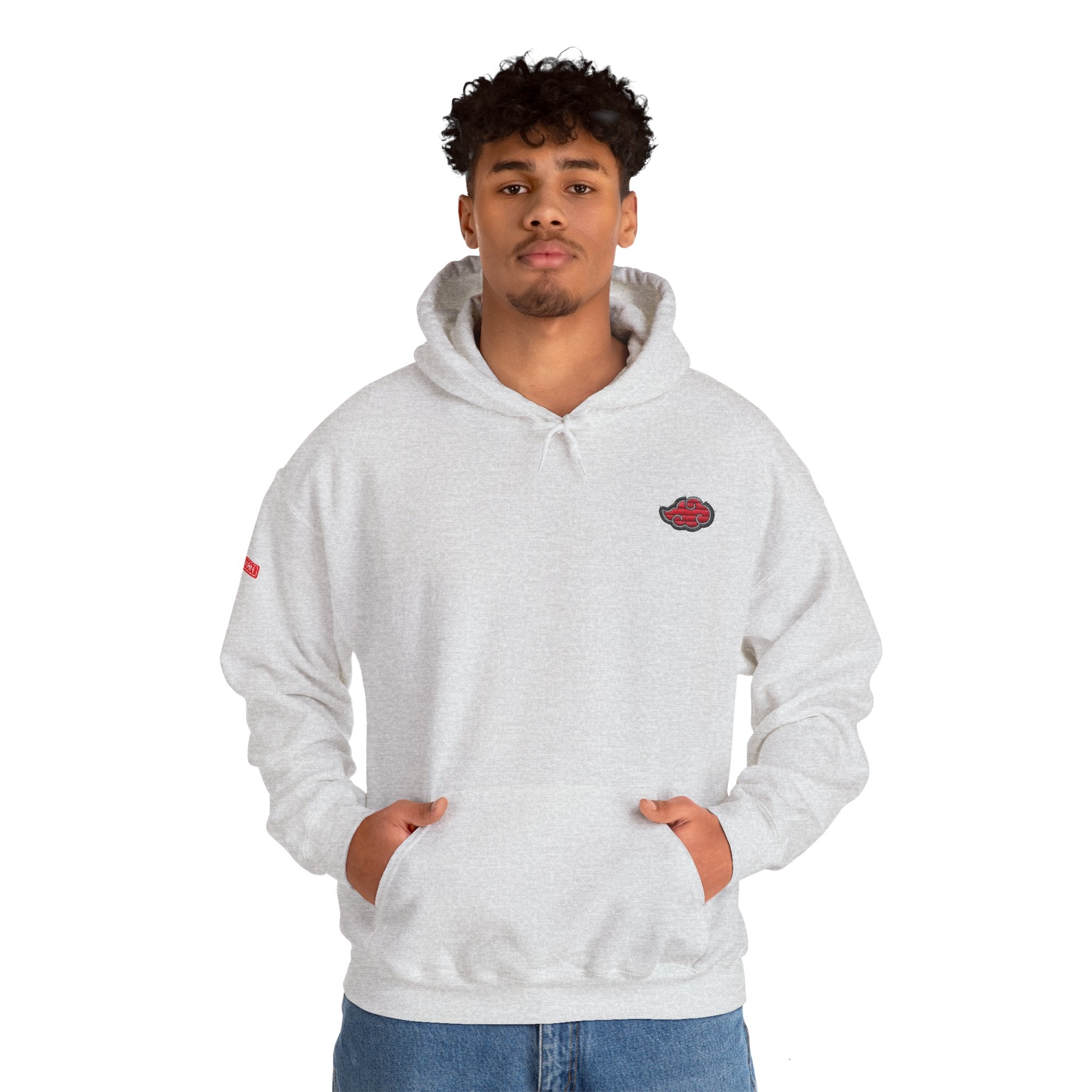 Hoodie - Embroided Akatsuki Cloud