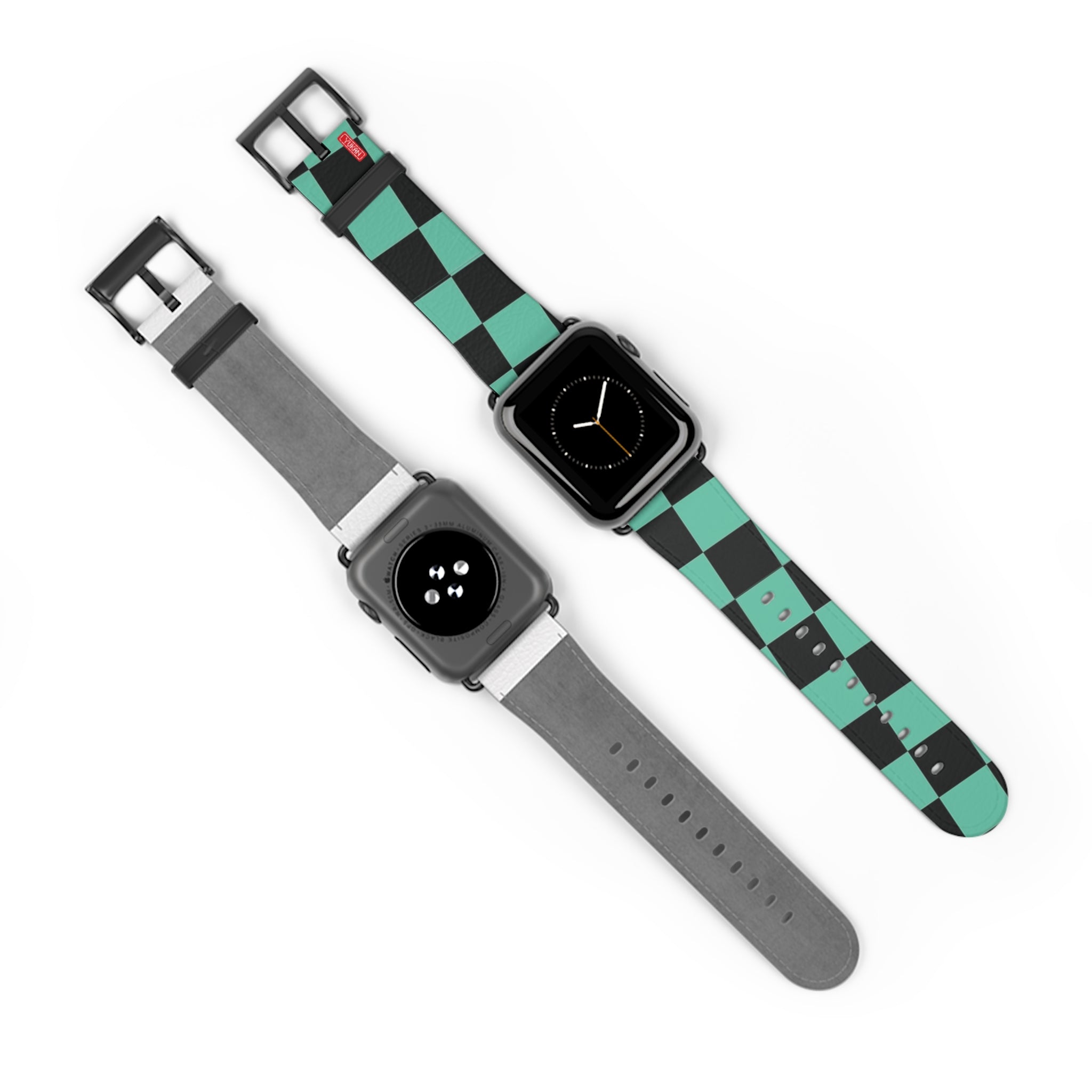 Lether Apple Watch Band - Kamado Tanjiro Pattern