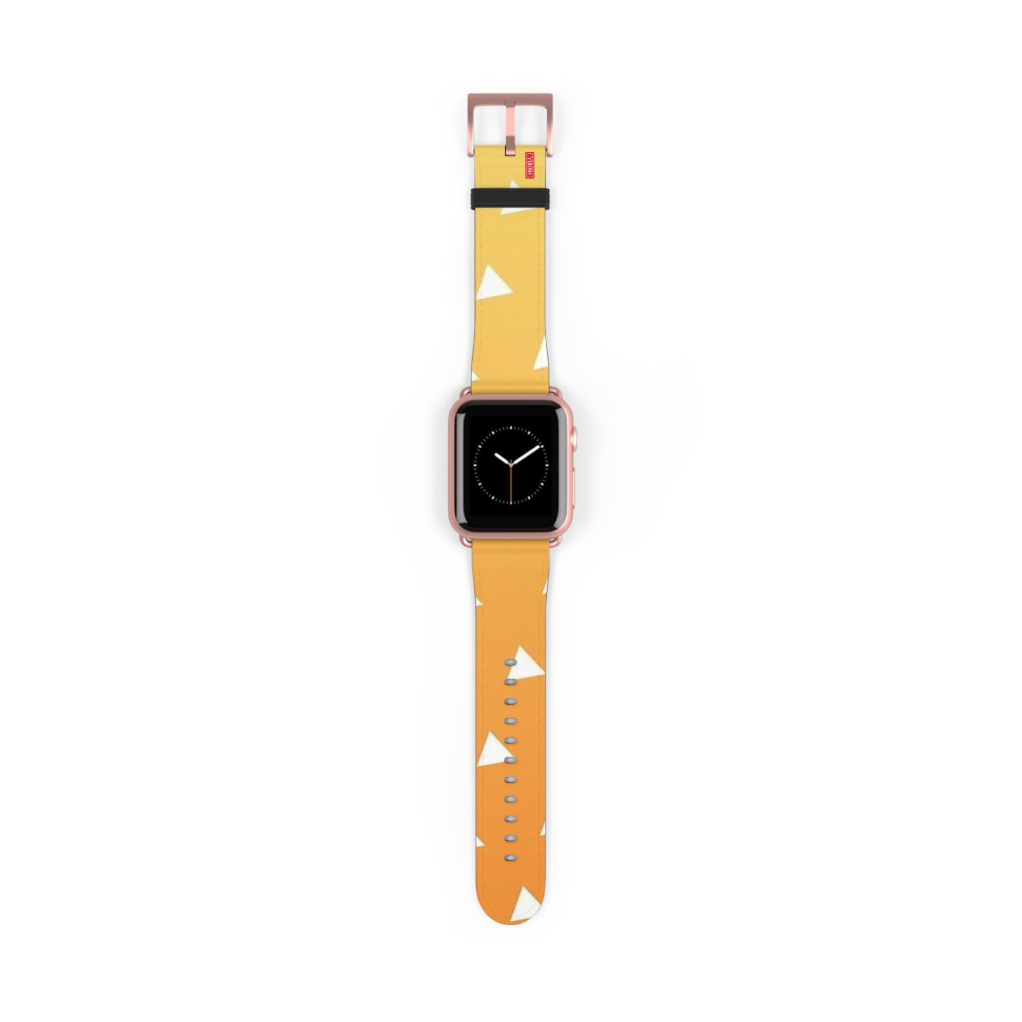 Lether Apple Watch Band - Zenitsu Pattern - Yukan Iconic