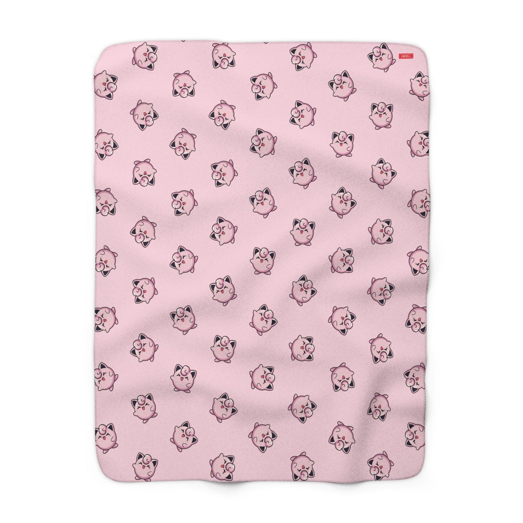 Sherpa Fleece Blanket - Pinky Little Face