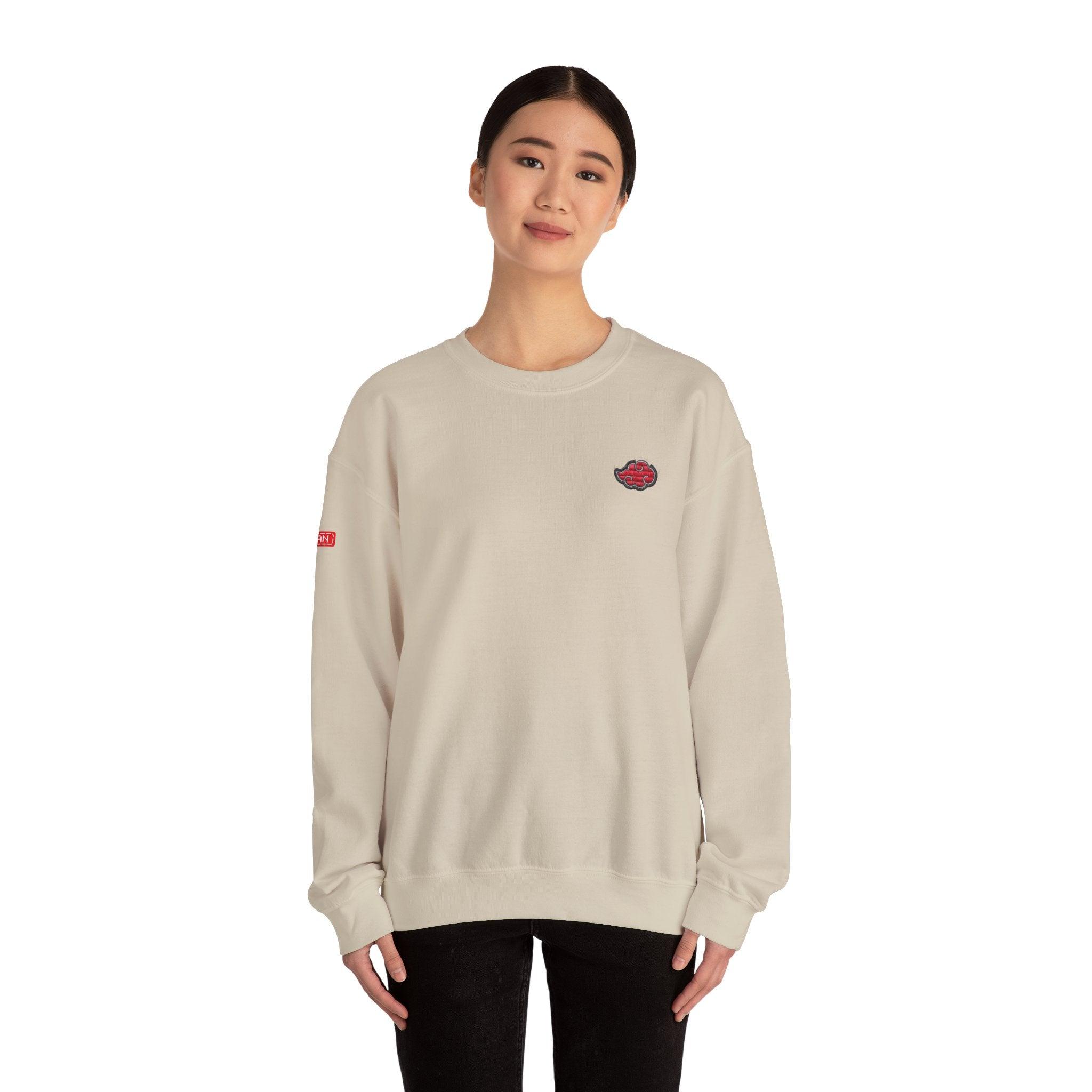 Sweatshirt | Naruto - Embroided Effect Akatsuki Cloud | Anime Streetwear - Yukan Iconic