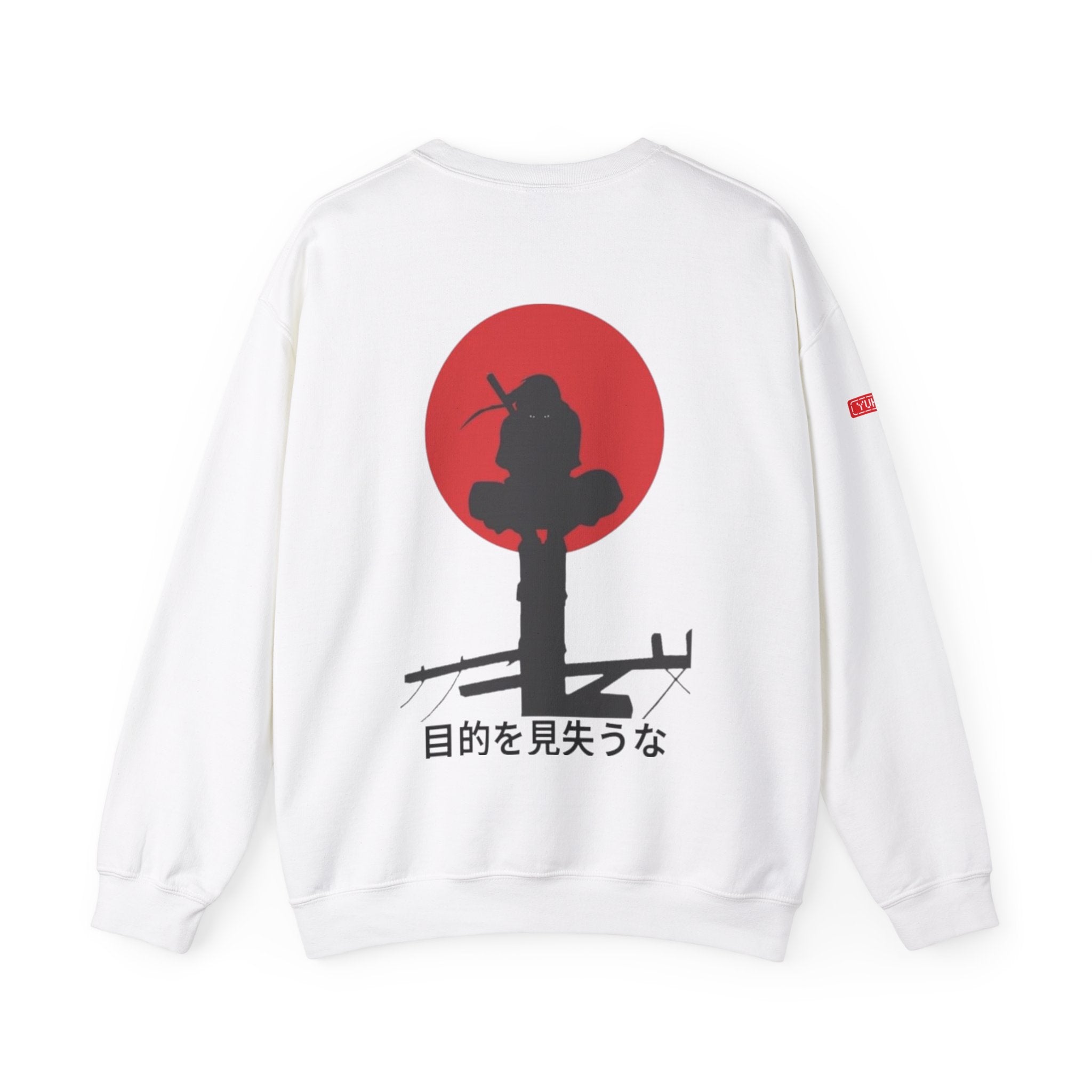 Heavy Crewneck Sweatshirt -  Itachi's Red Moon