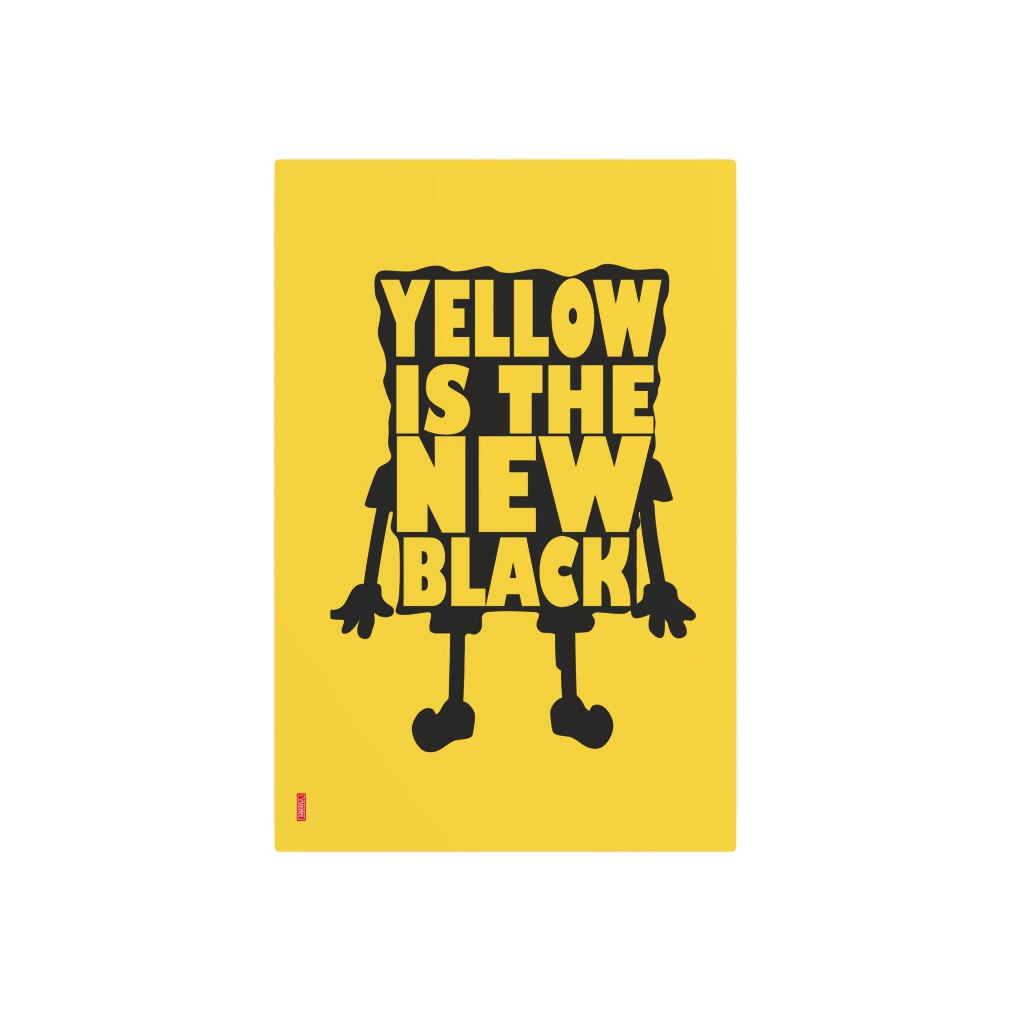 Aluminium Artwork - Yellow is the new black - Yukan Iconic