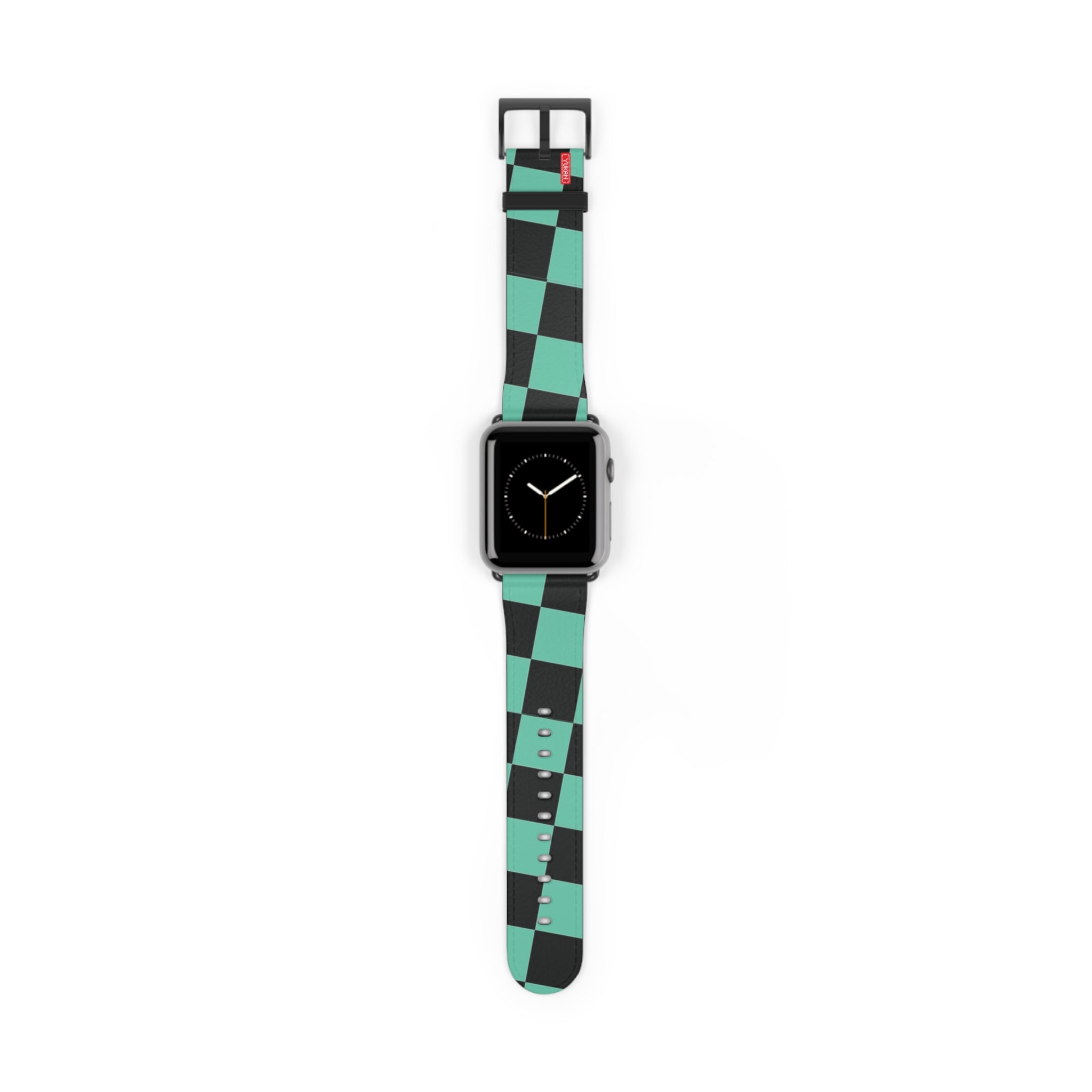 Lether Apple Watch Band - Kamado Tanjiro Pattern - Yukan Iconic