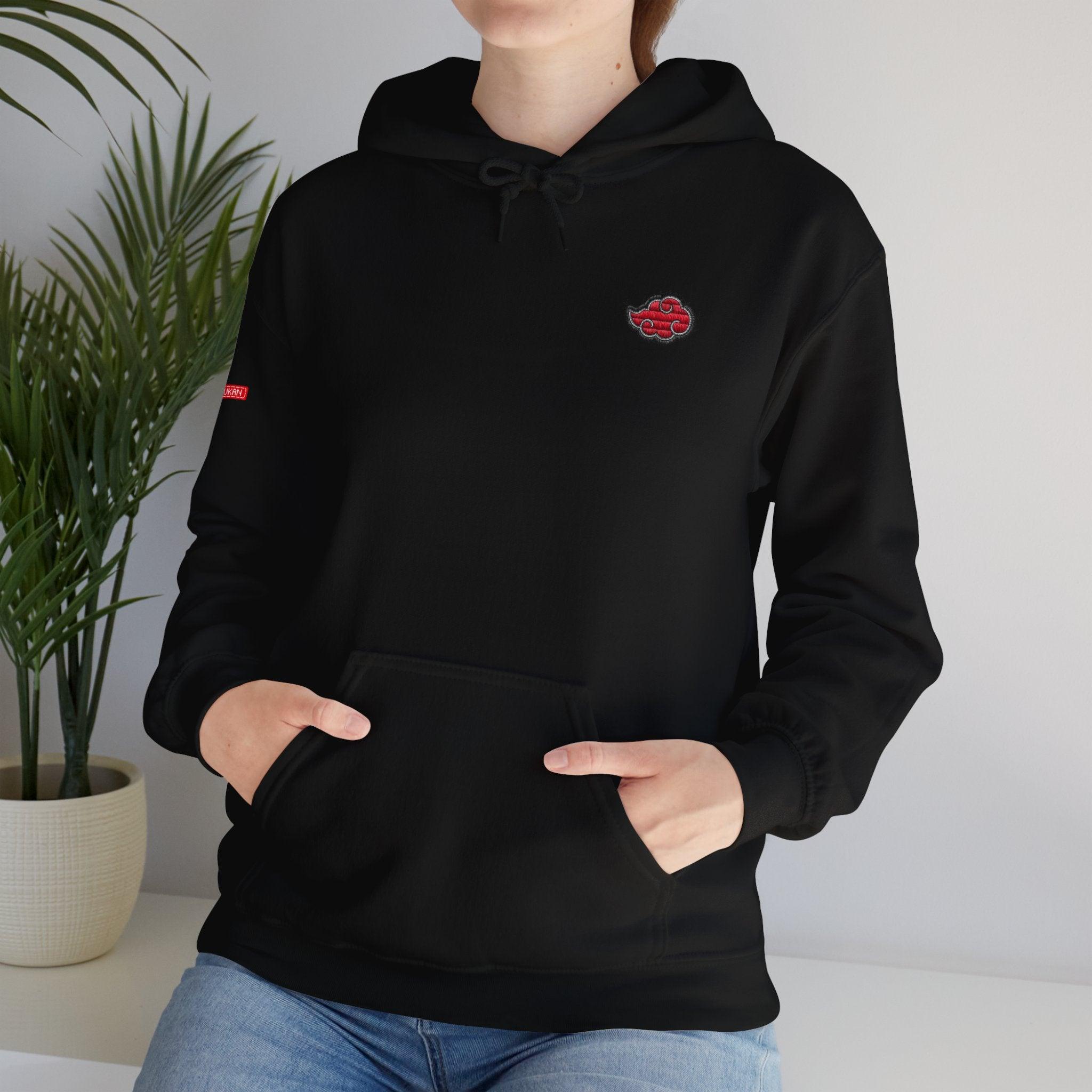 Hoodie | Naruto - Embroided Effect Akatsuki Cloud | Anime Streetwear - Yukan Iconic