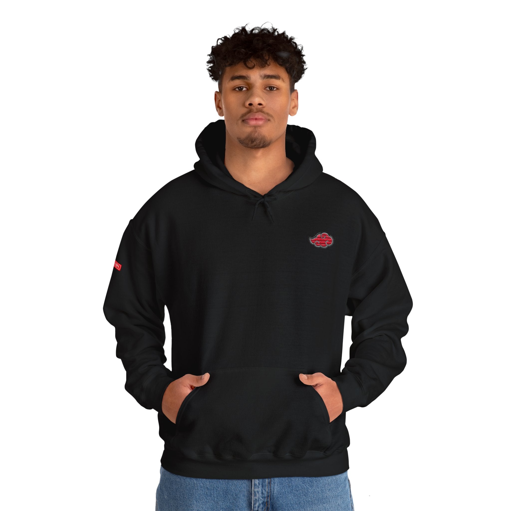 Hoodie - Embroided Akatsuki Cloud