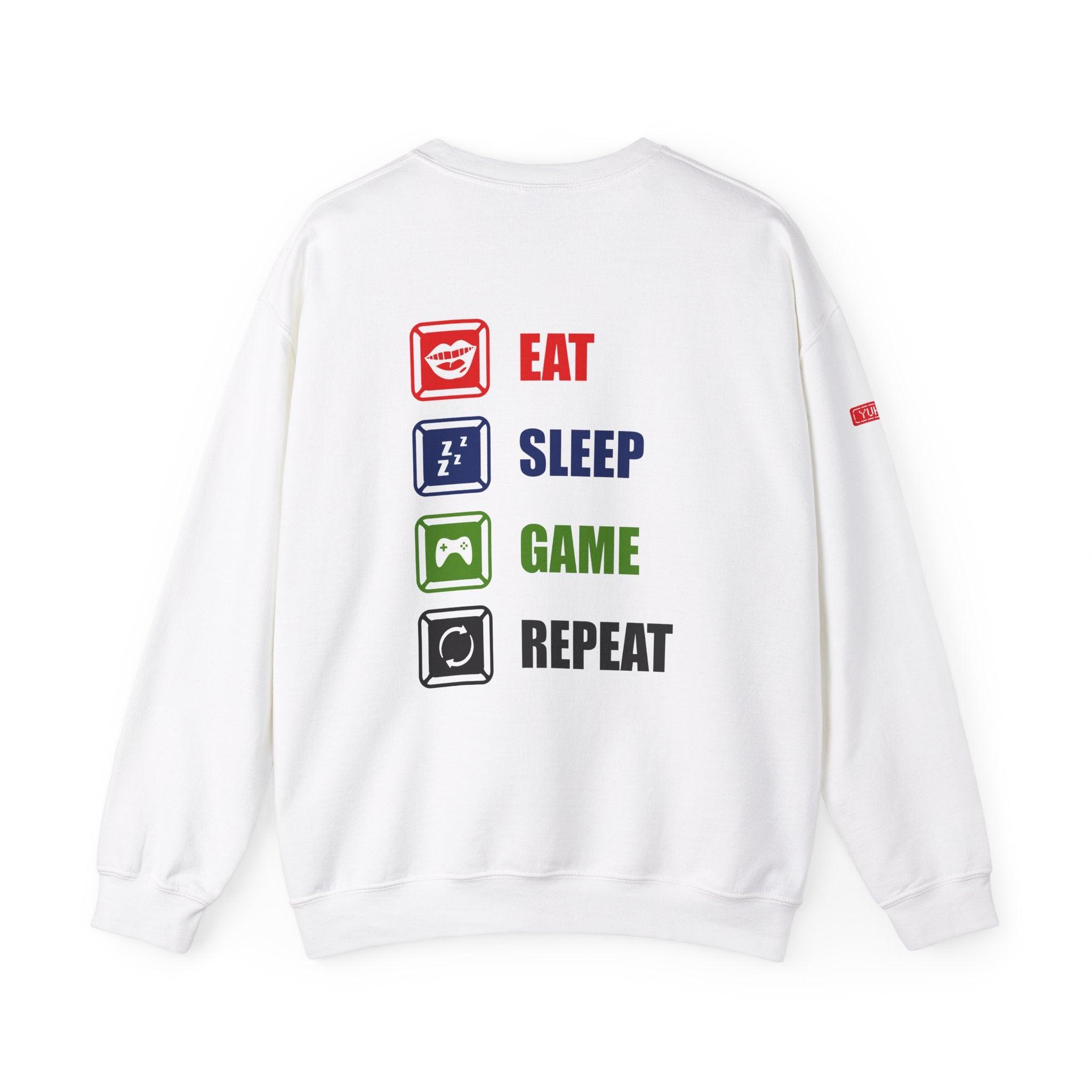 Sweatshirt | Gaming - Eat. Sleep. Game. Repeat. - Yukan Iconic