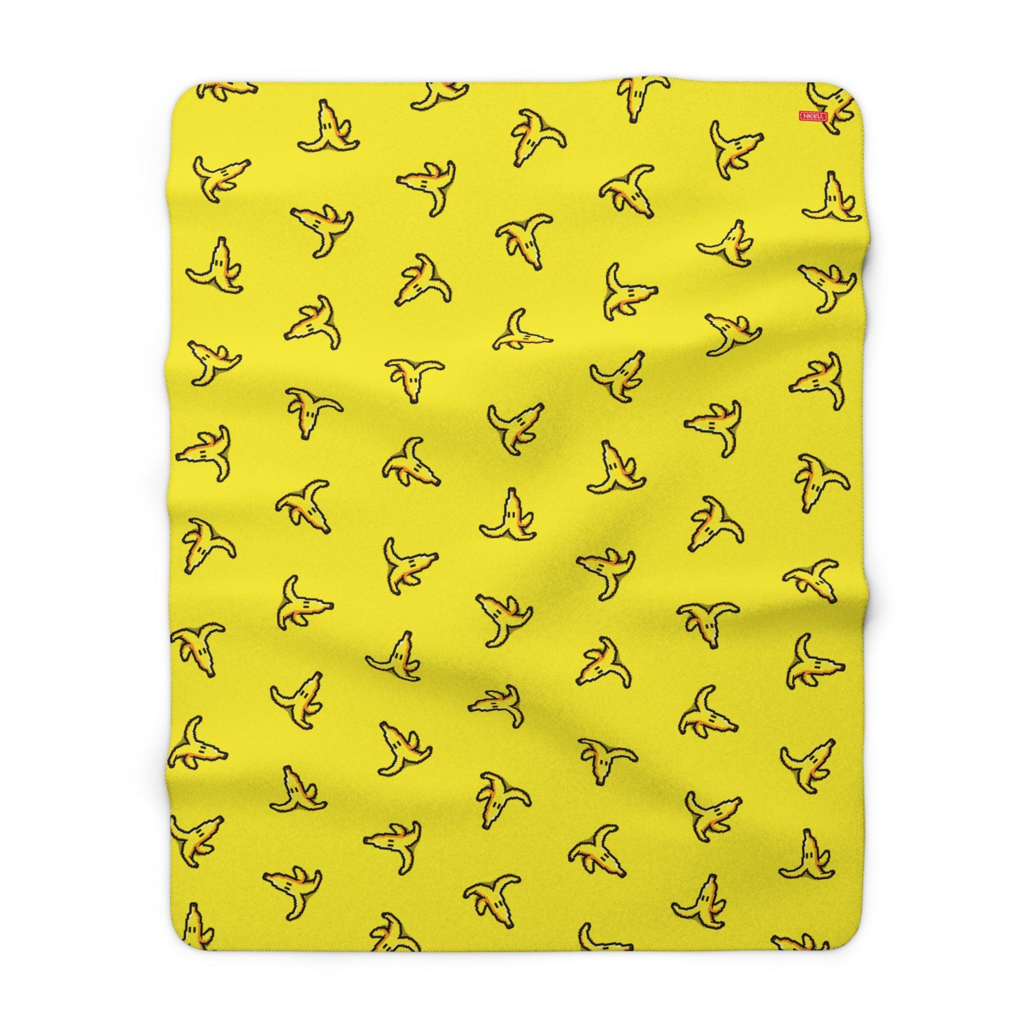 Sherpa Fleece Blanket - Famous Banana