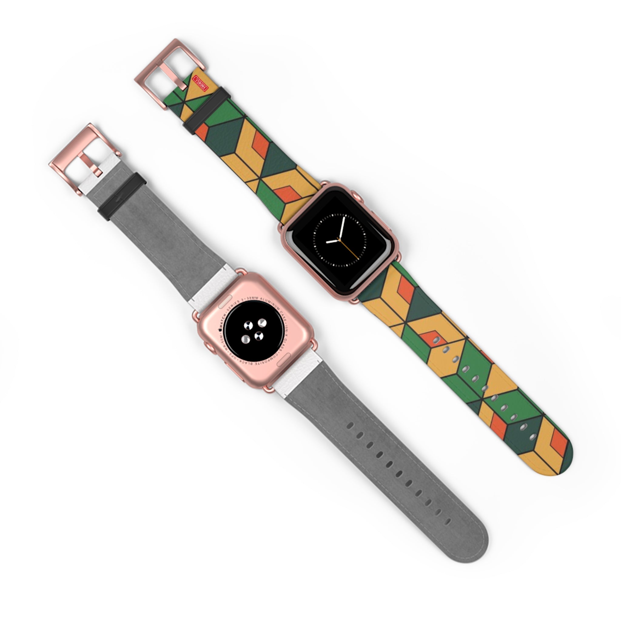 Lether Apple Watch Band - Gyu Pattern