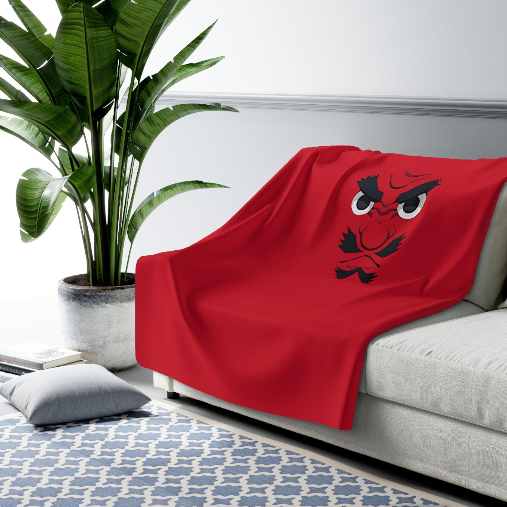 Sherpa Fleece Blanket - Tengu Mask