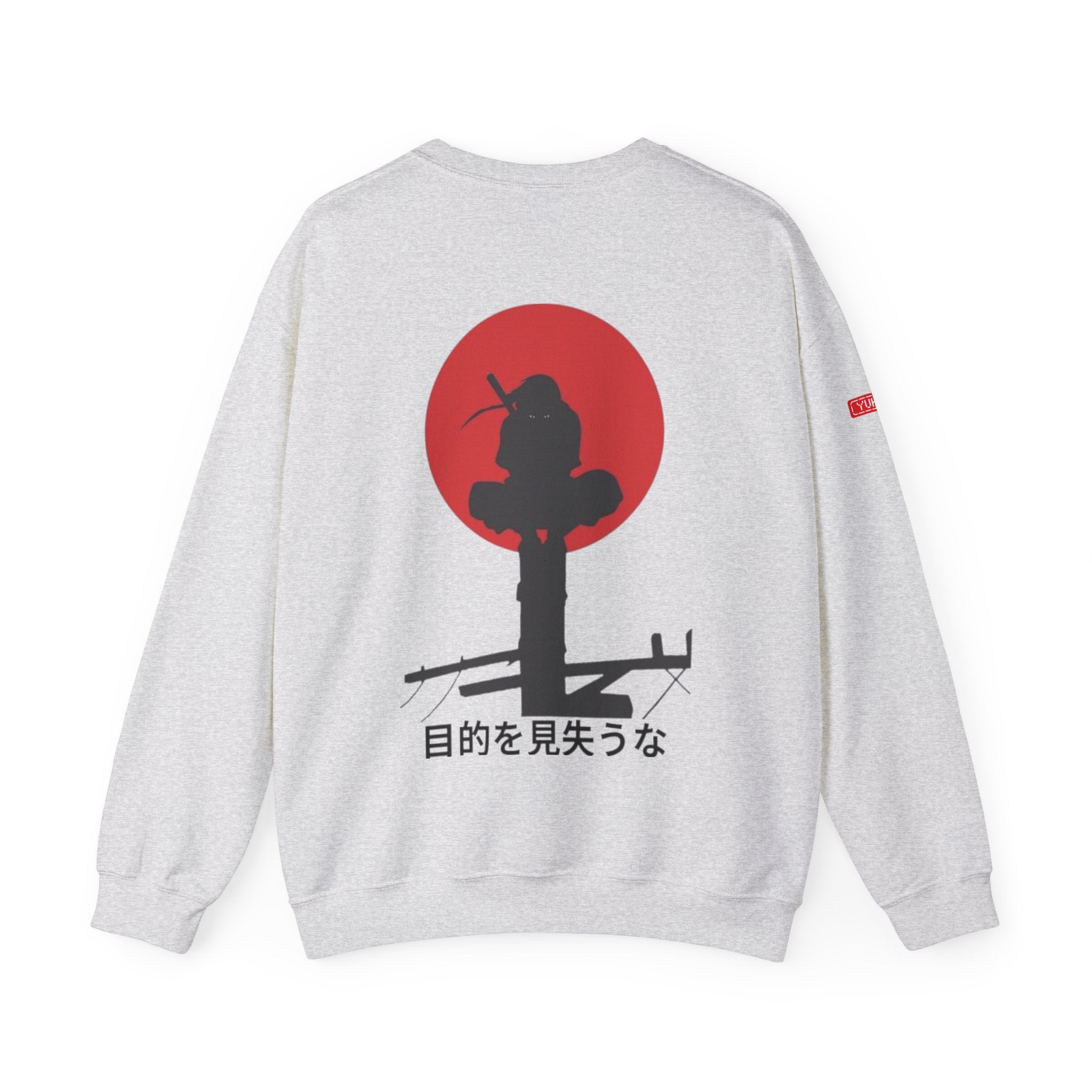 Heavy Crewneck Sweatshirt -  Itachi's Red Moon