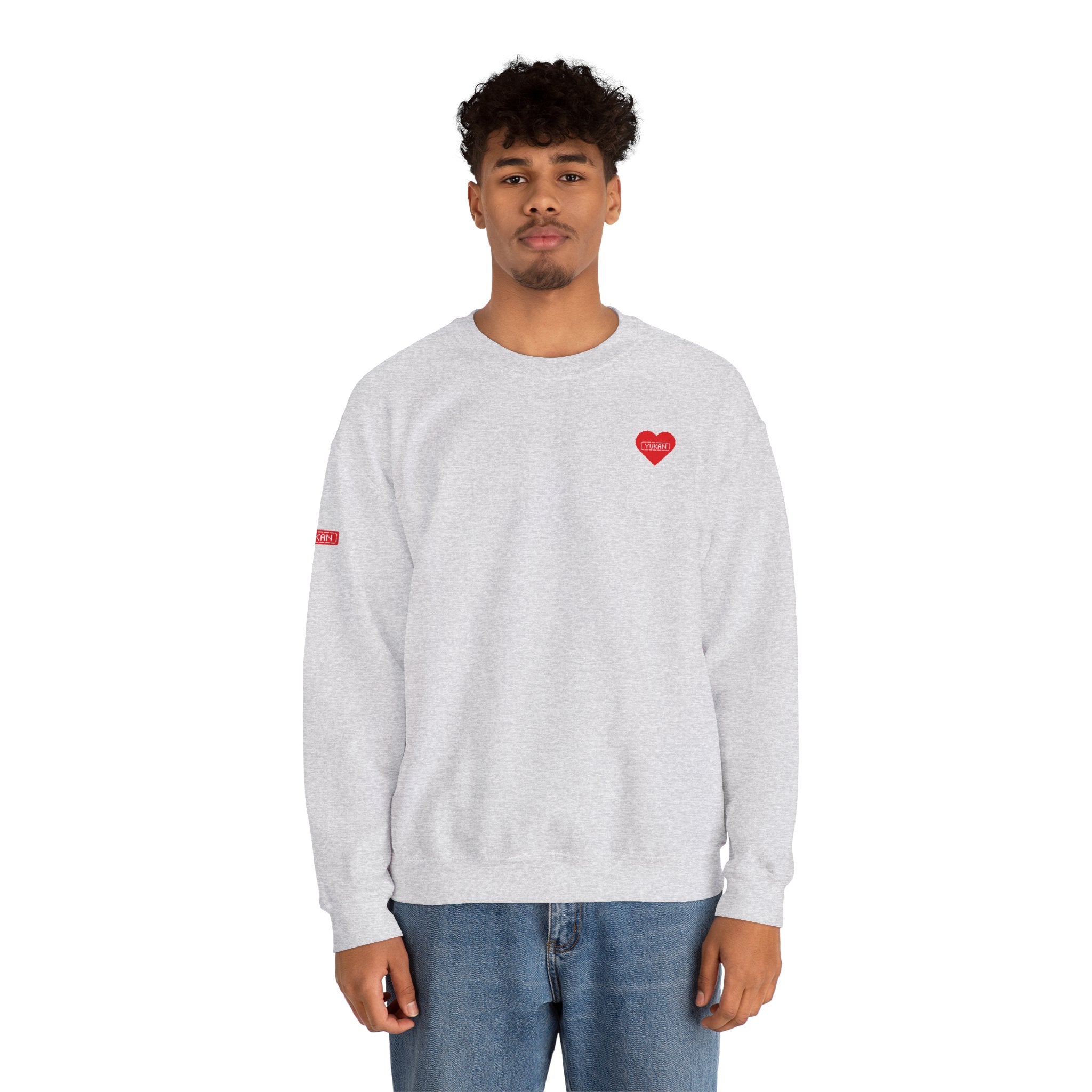 Heavy Crewneck Sweatshirt - YUKAN HEARTBEAT