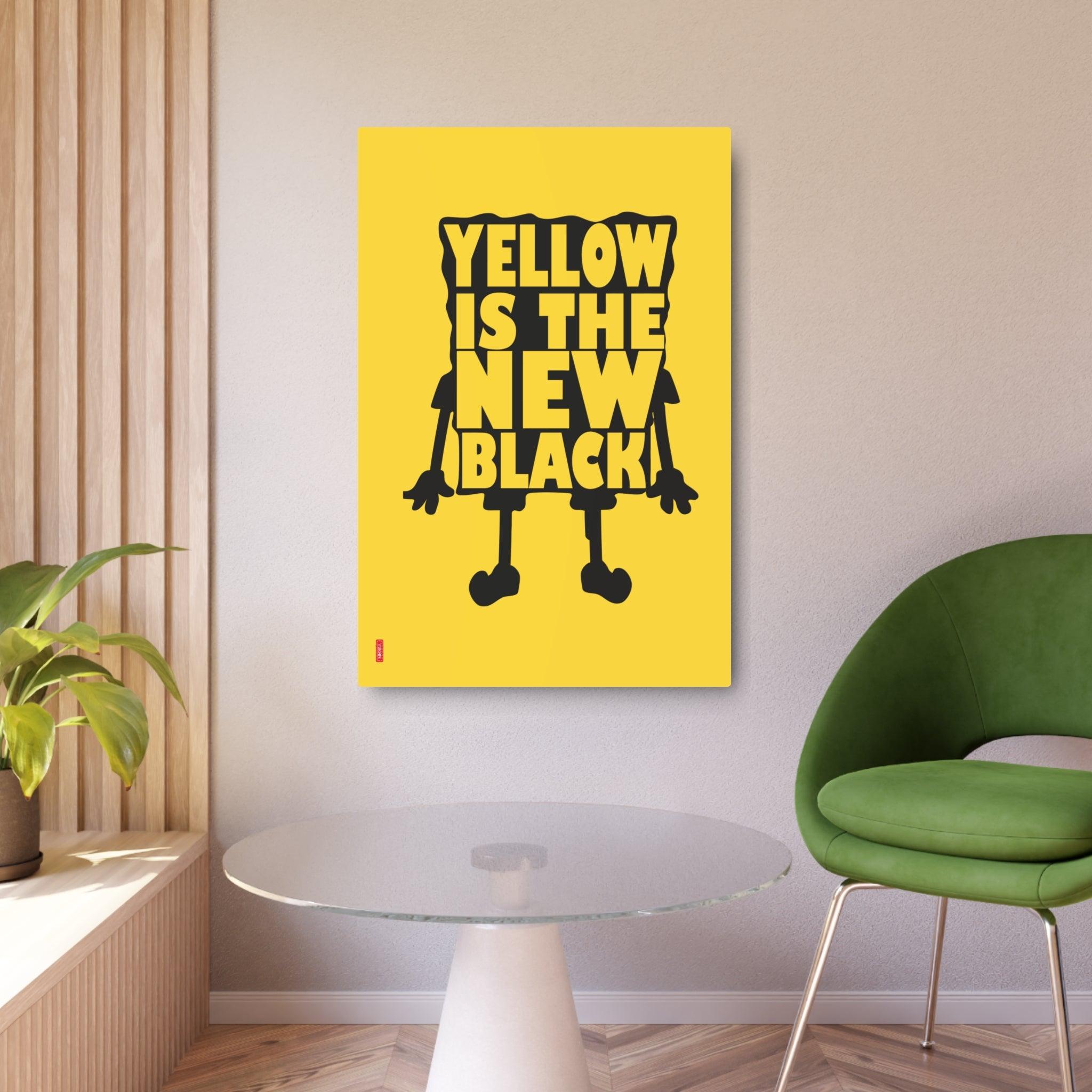 Aluminium Artwork - Yellow is the new black - Yukan Iconic