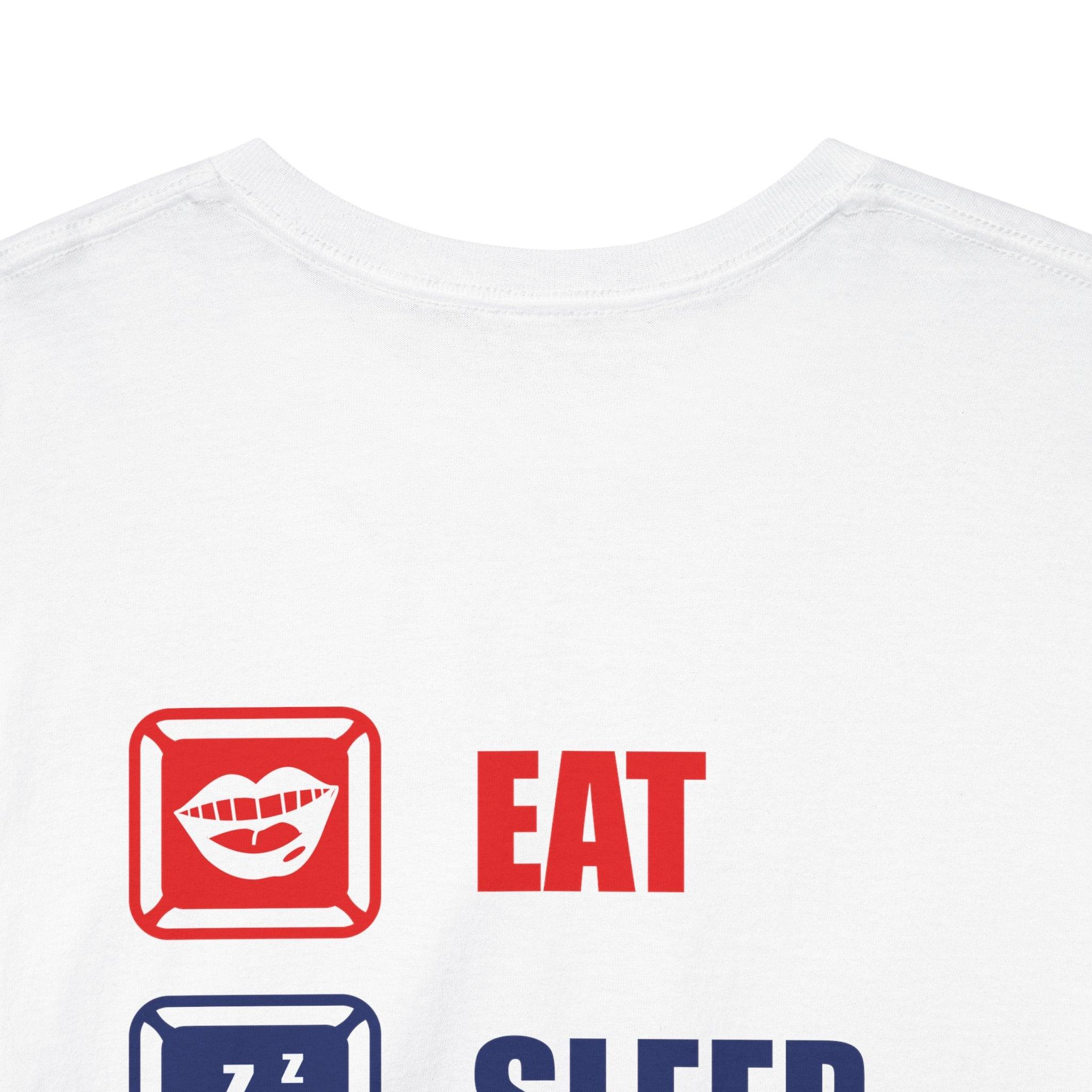 Unisex Heavy Cotton Tee - Eat Sleep Game Repeat - Yukan Iconic