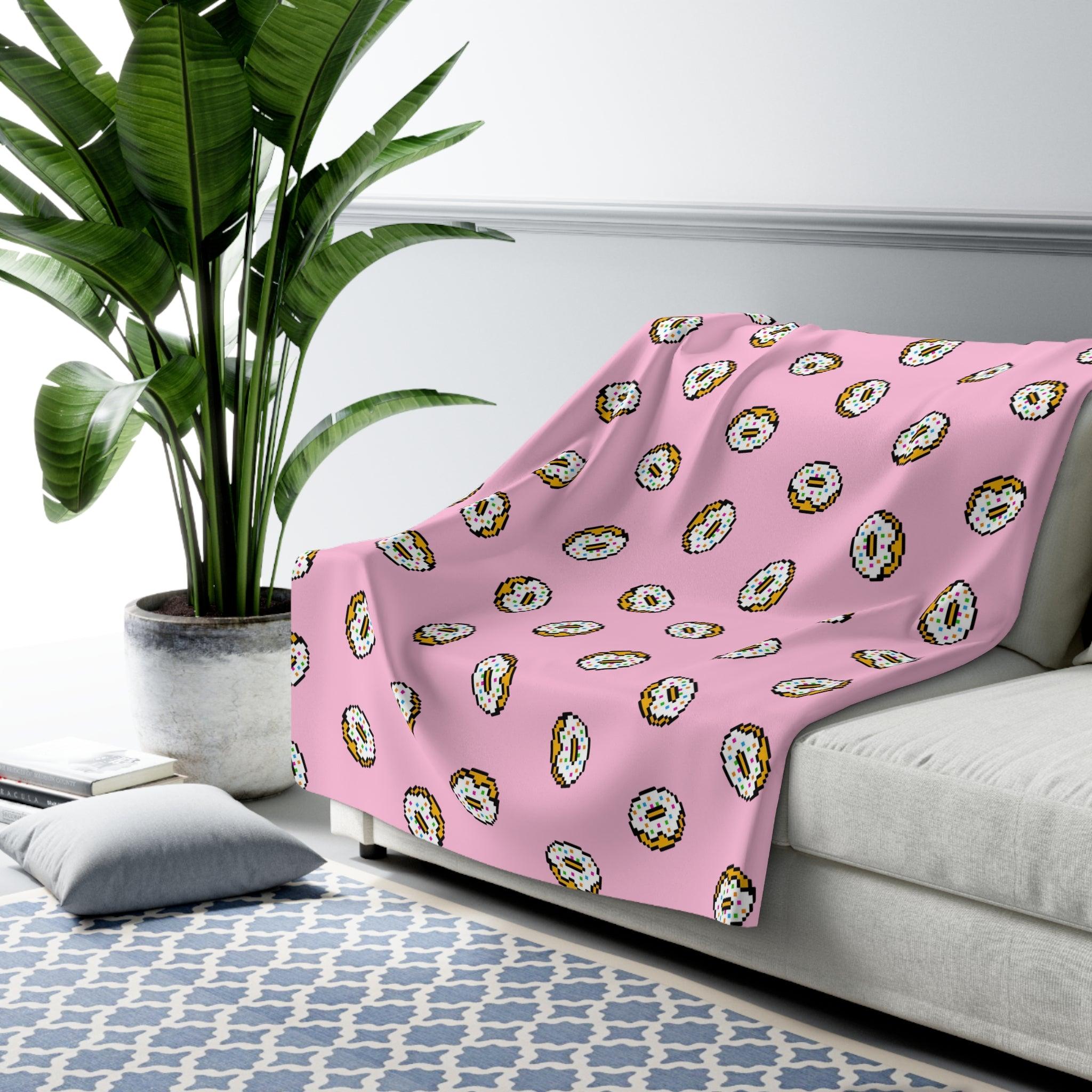 Sherpa Fleece Blanket - Hum.. Donuts !