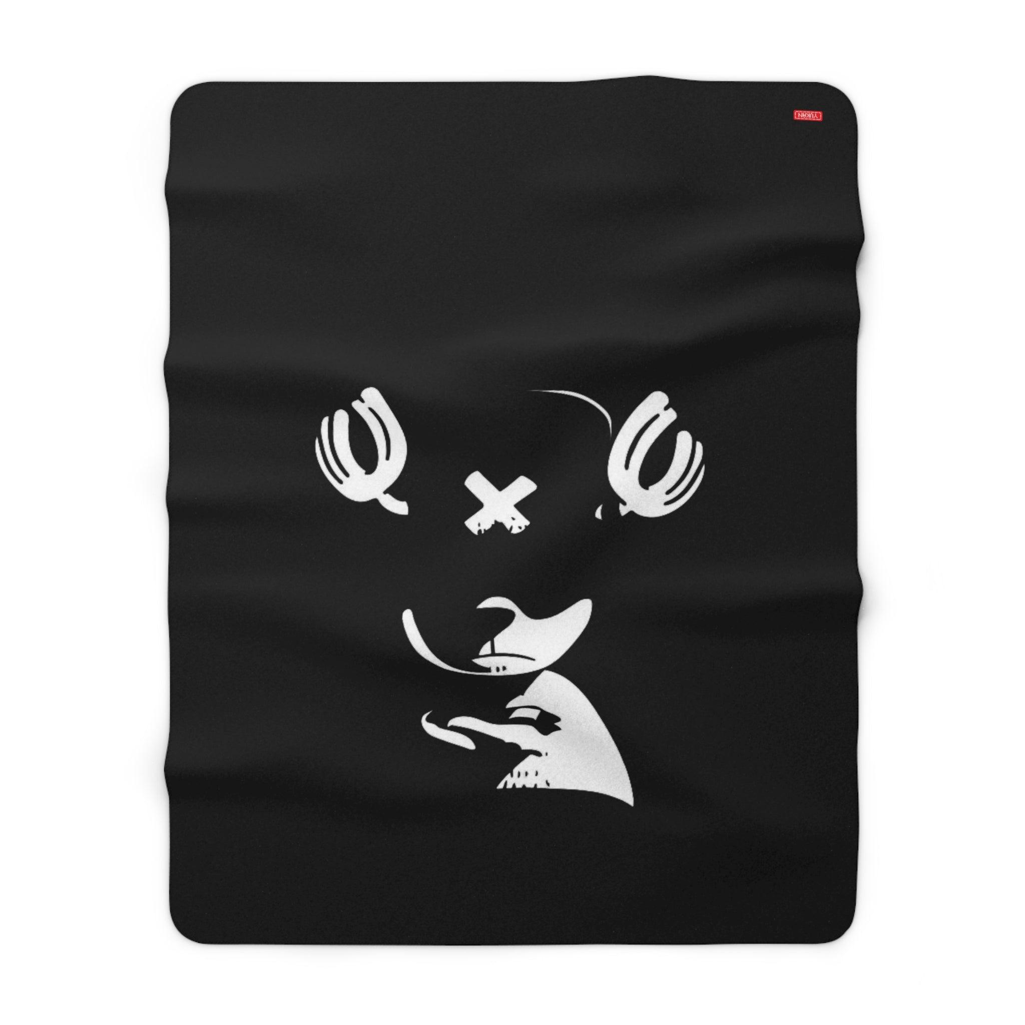 Sherpa Fleece Blanket - Badass Reindeer