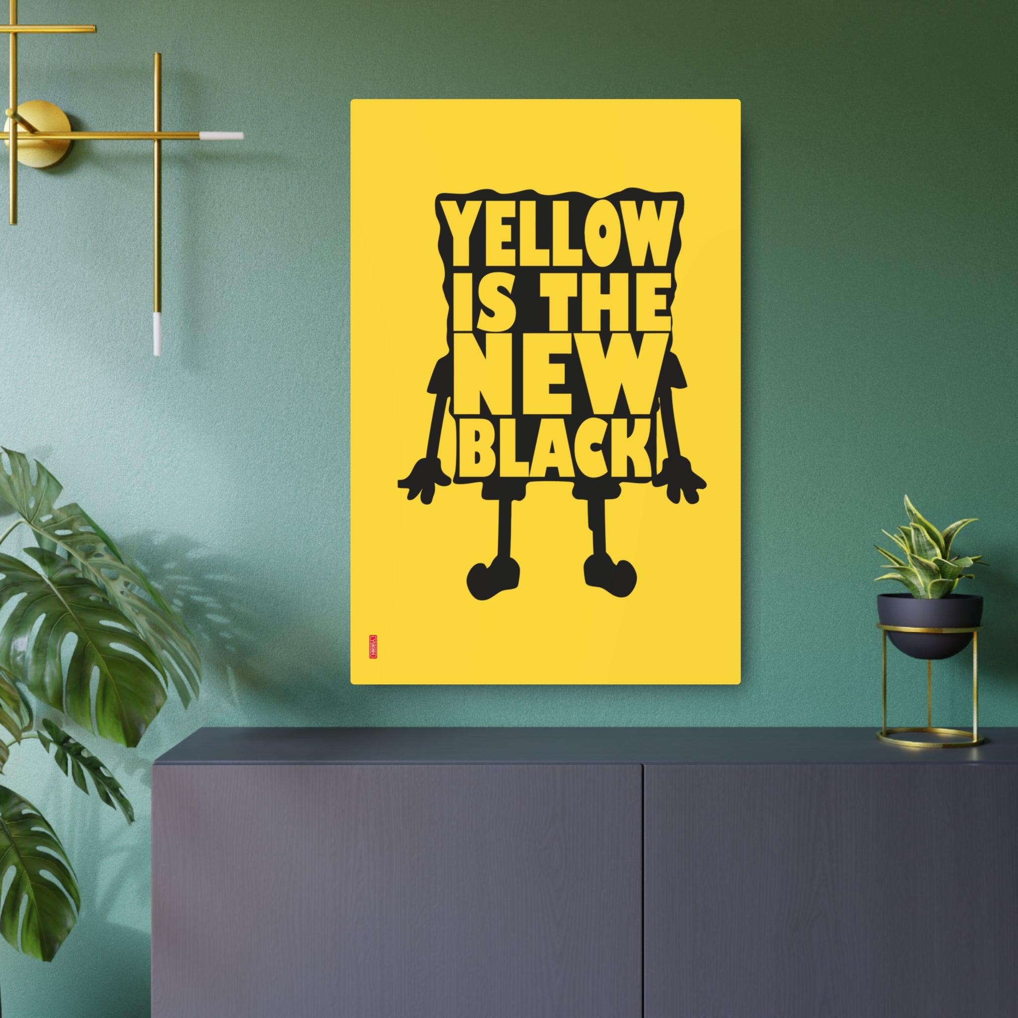 Aluminium Artwork - Yellow is the new black - Yukan Iconic