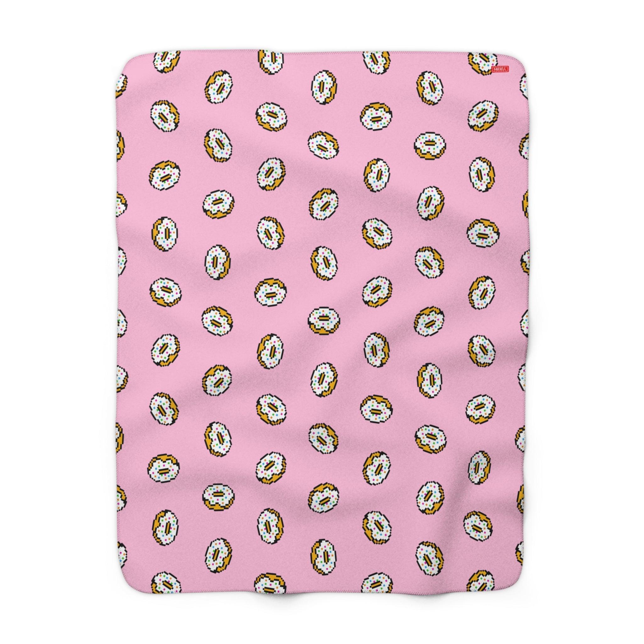 Sherpa Fleece Blanket - Hum.. Donuts ! - Yukan Iconic