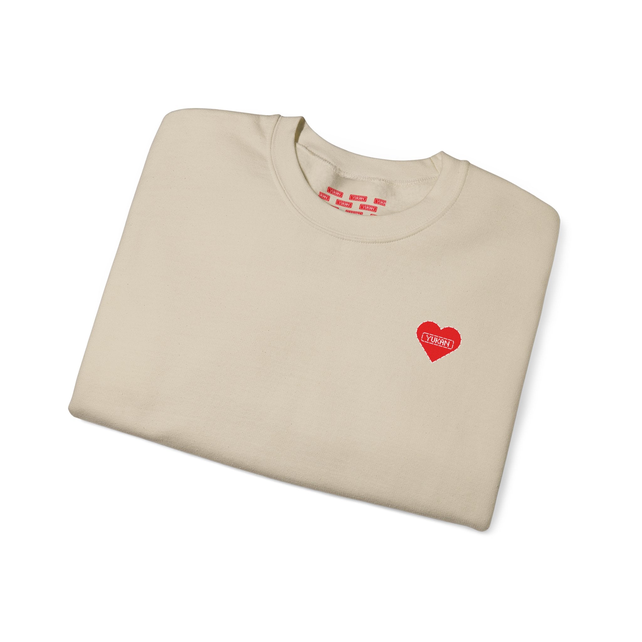 Heavy Crewneck Sweatshirt - YUKAN HEARTBEAT