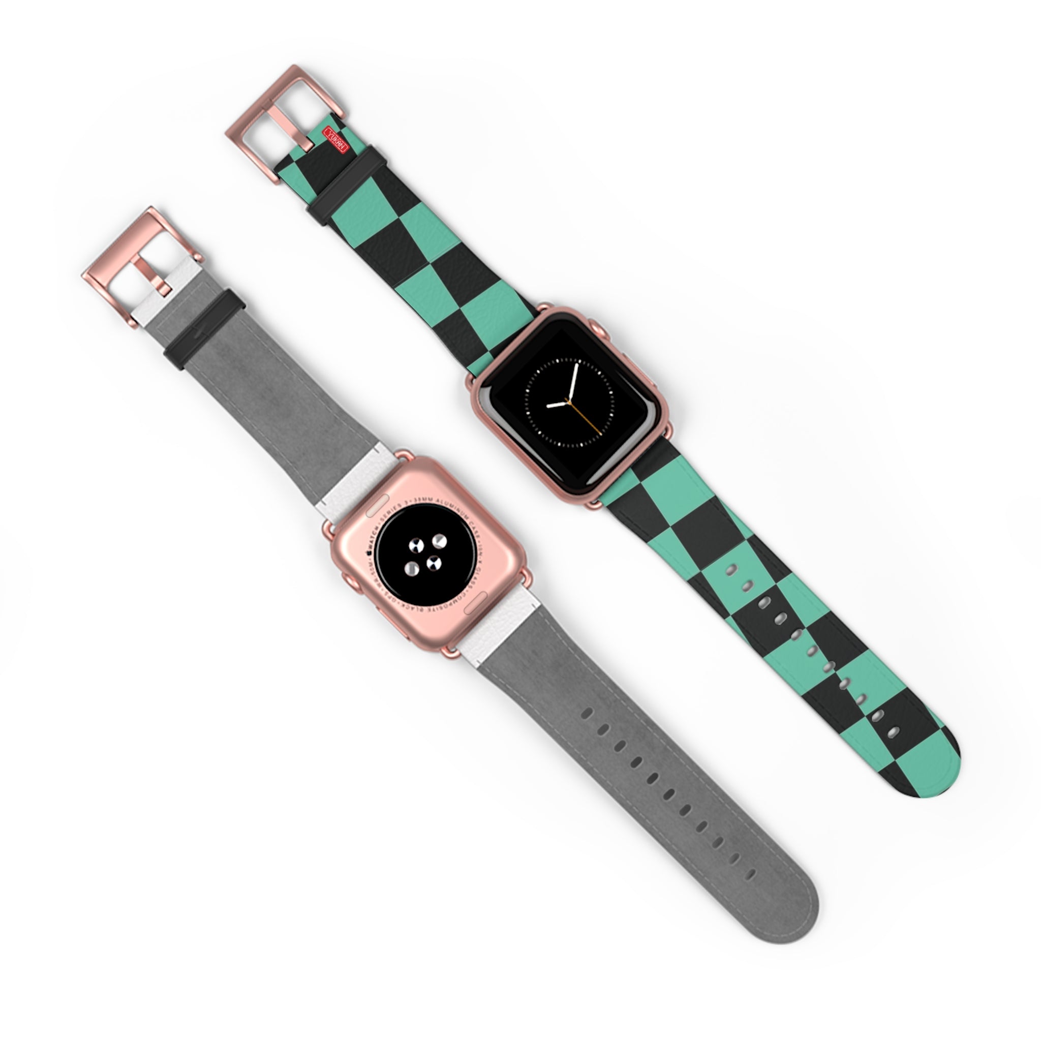 Lether Apple Watch Band - Kamado Tanjiro Pattern