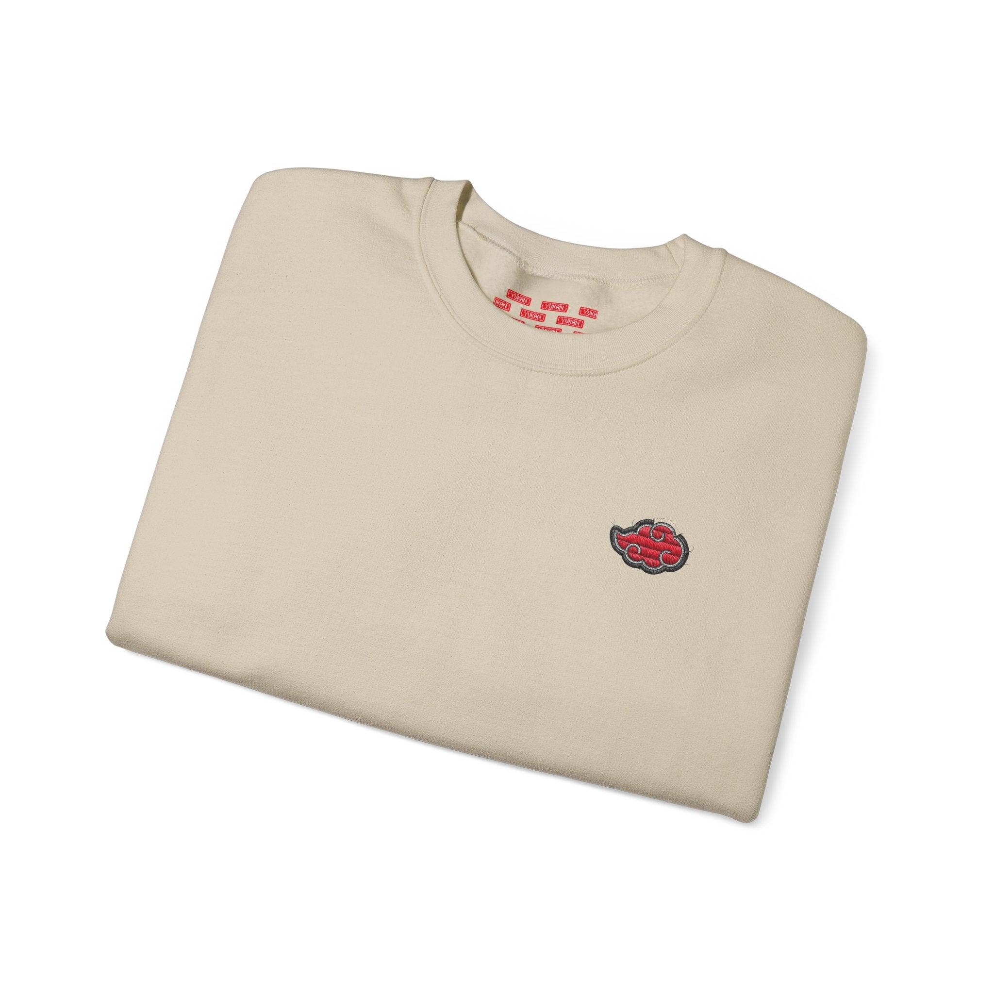 Sweatshirt | Naruto - Embroided Effect Akatsuki Cloud | Anime Streetwear - Yukan Iconic