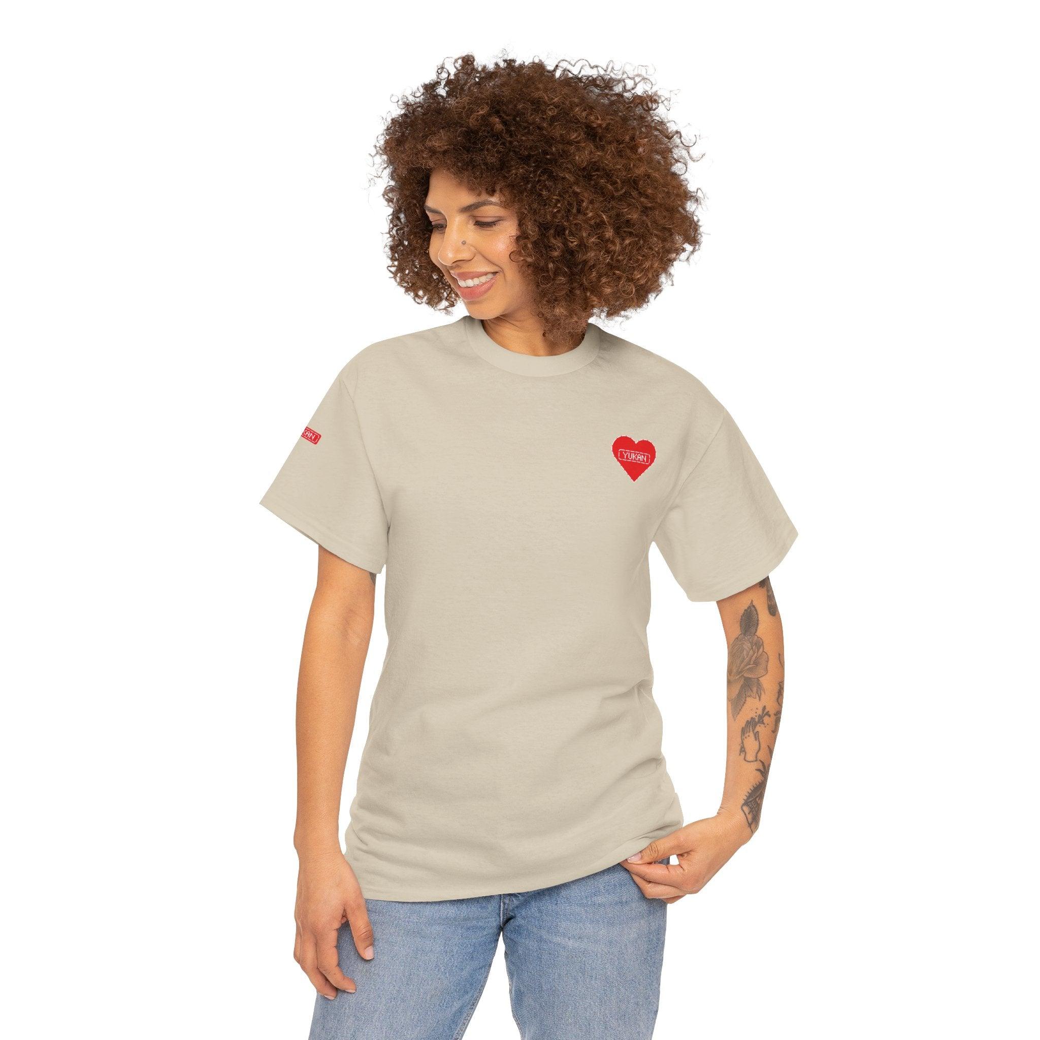 Unisex Heavy Cotton Tee - YUKAN HEARTBEAT - Yukan Iconic