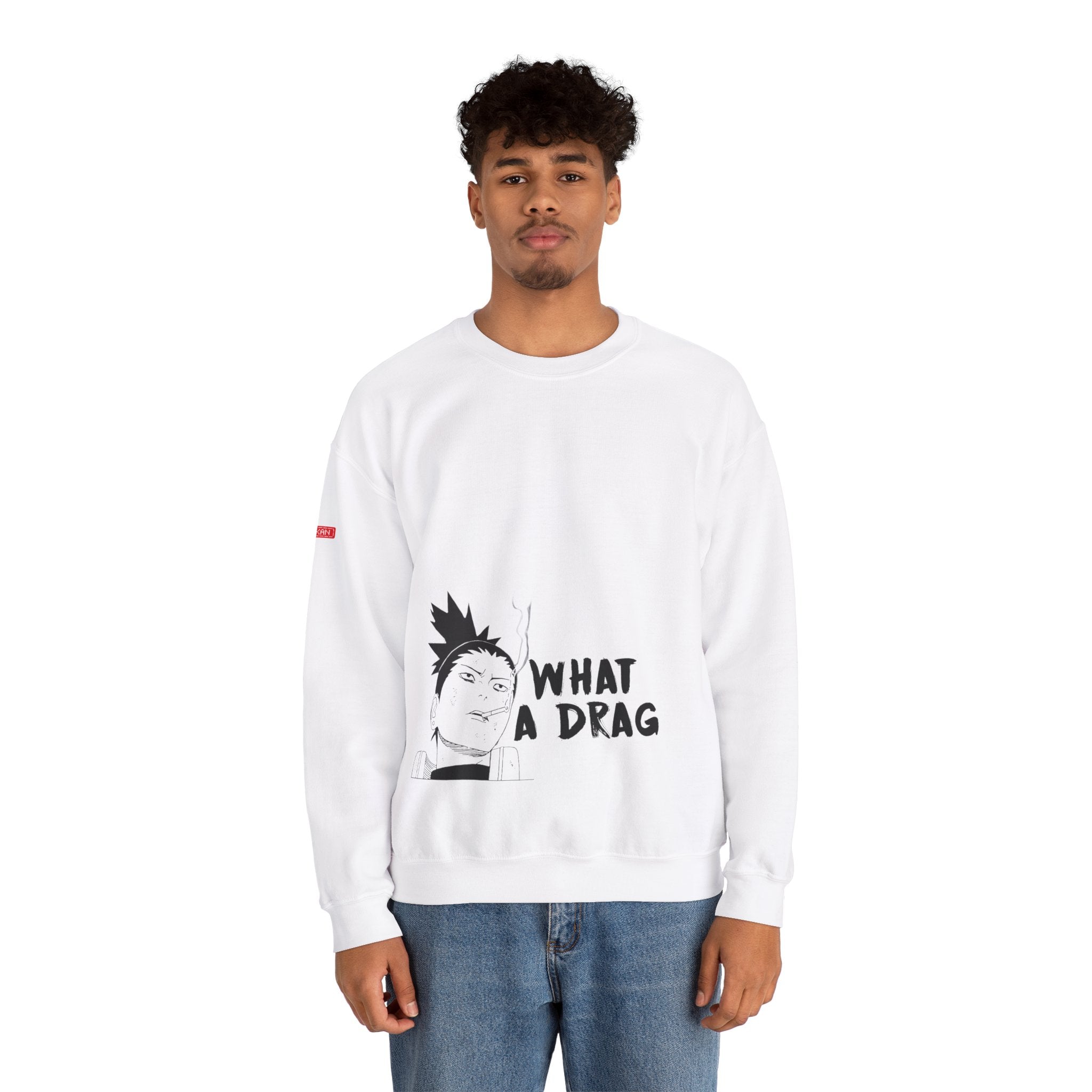 Heavy Crewneck Sweatshirt - Shikamaru "Mendokusai"