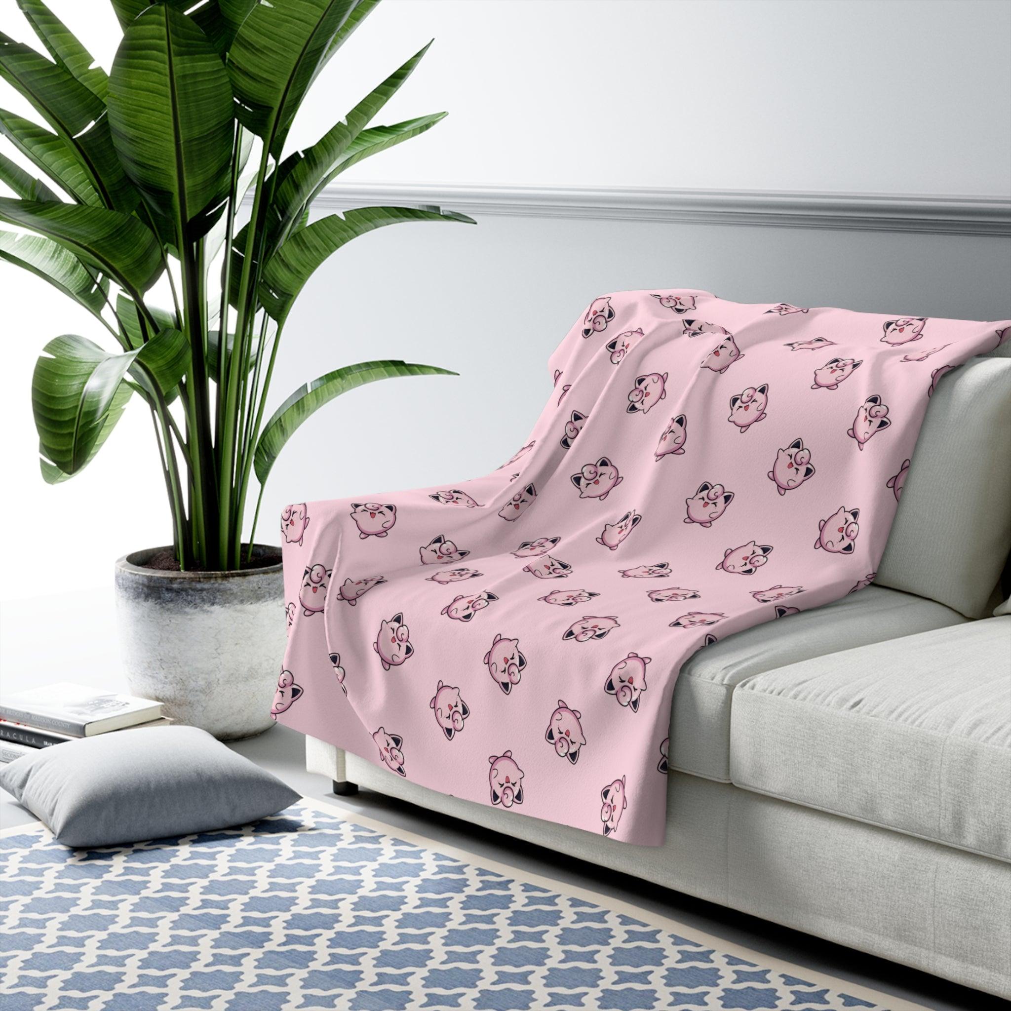 Sherpa Fleece Blanket - Pinky Little Face